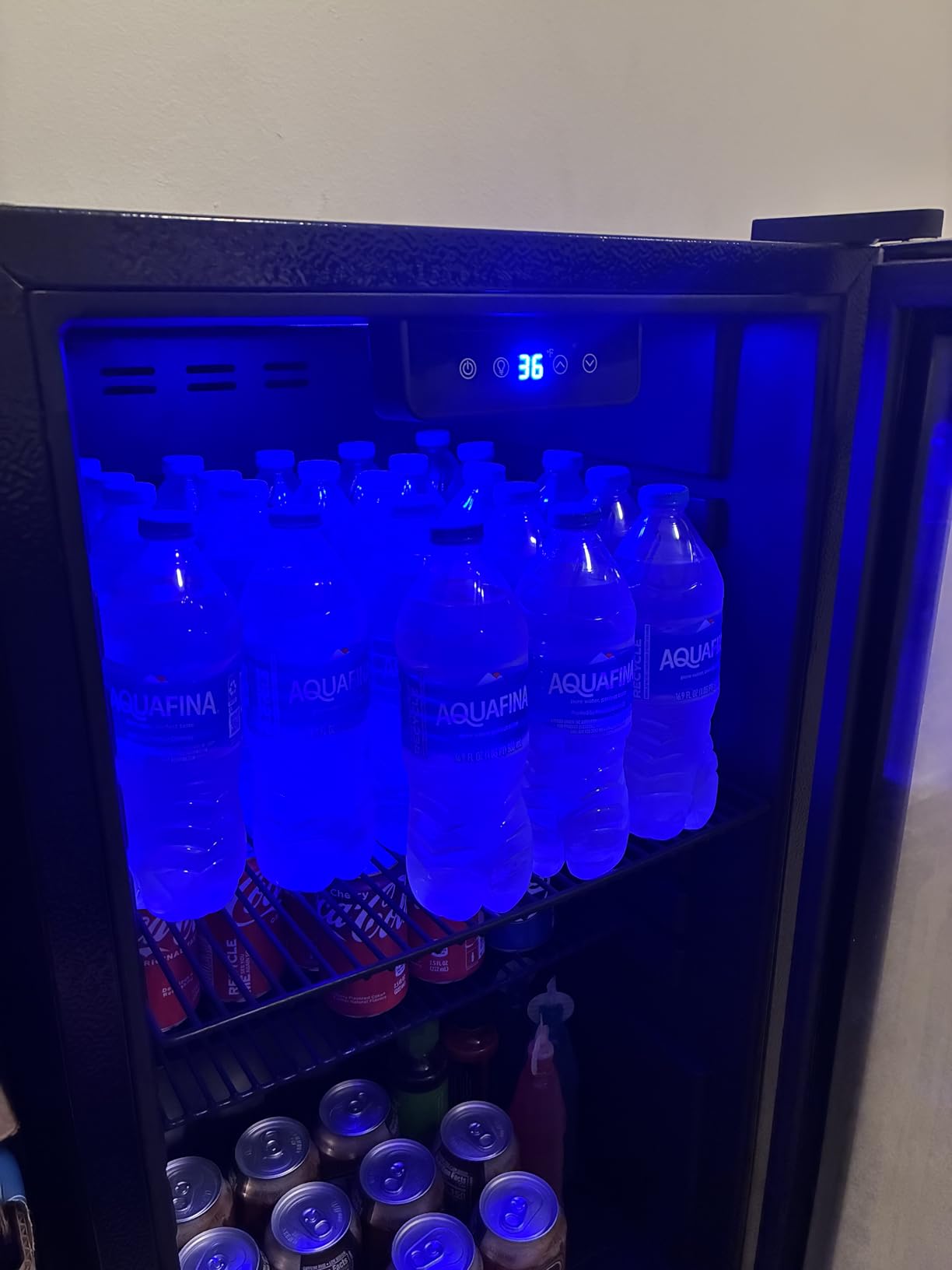Honeywell Beverage Refrigerator and Cooler, 116 Can Mini Fridge with Glass Door for Soda Beer or Wine for Office or Bar with Adjustable Removable Shelving, Commercial Grade customer photo 2