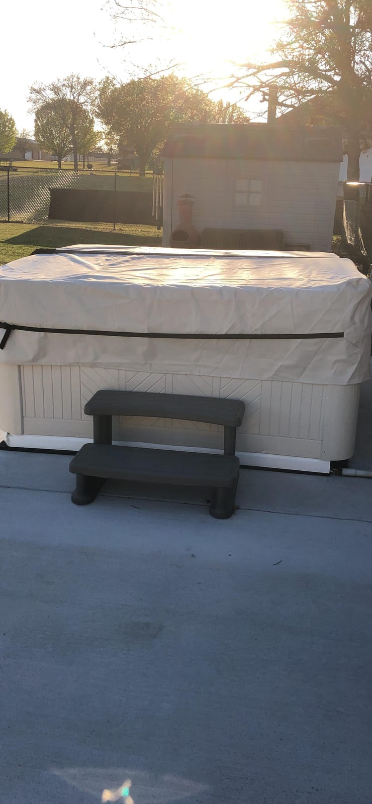 Porch Shield 600D Outdoor Hot Tub Cover SPA Protector 90 x 90 inch, Black customer photo 2