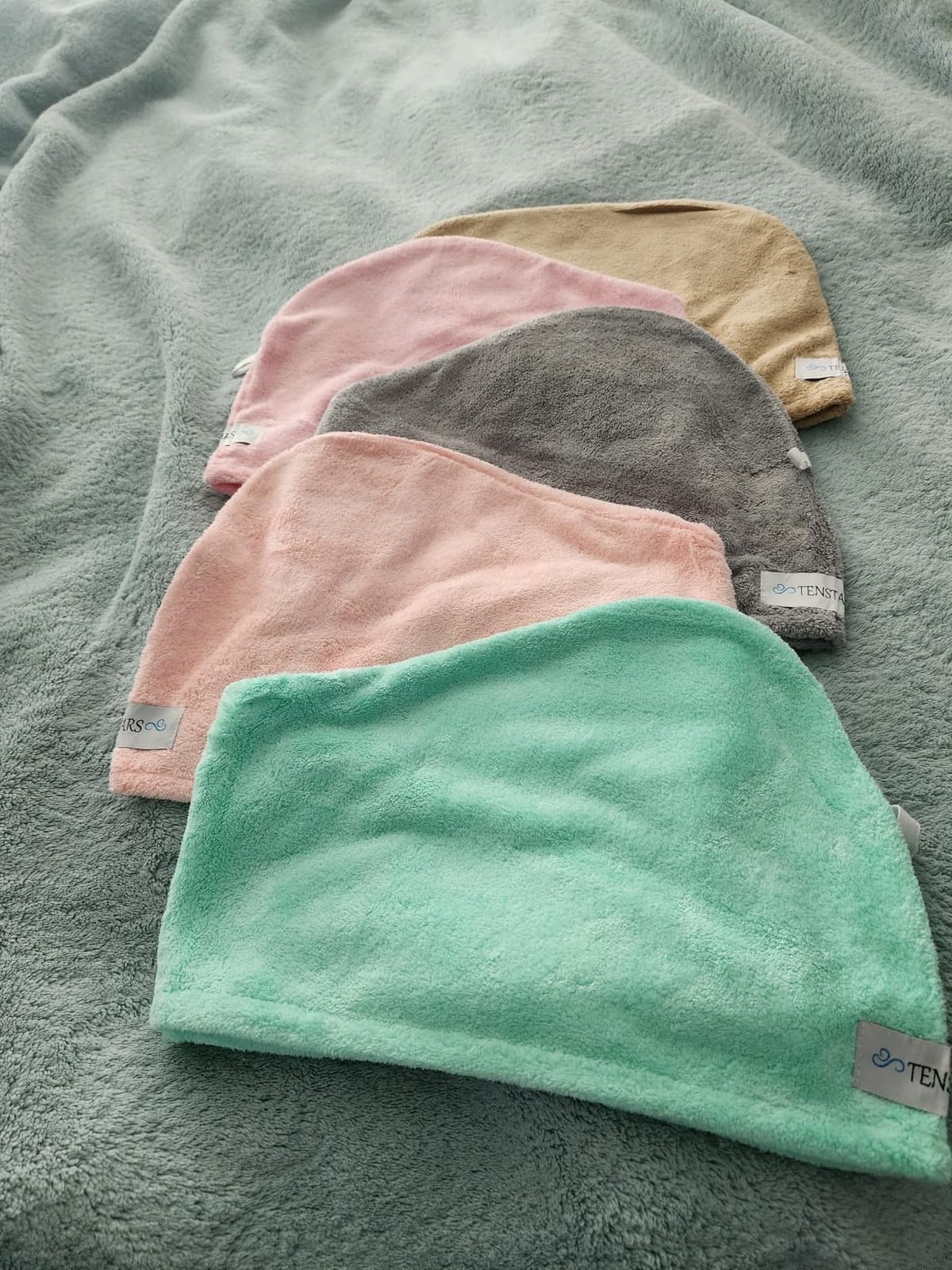 TENSTARS Microfiber Hair Towel Wrap for Women All Hair Types, 320GSM Thick customer photo 1