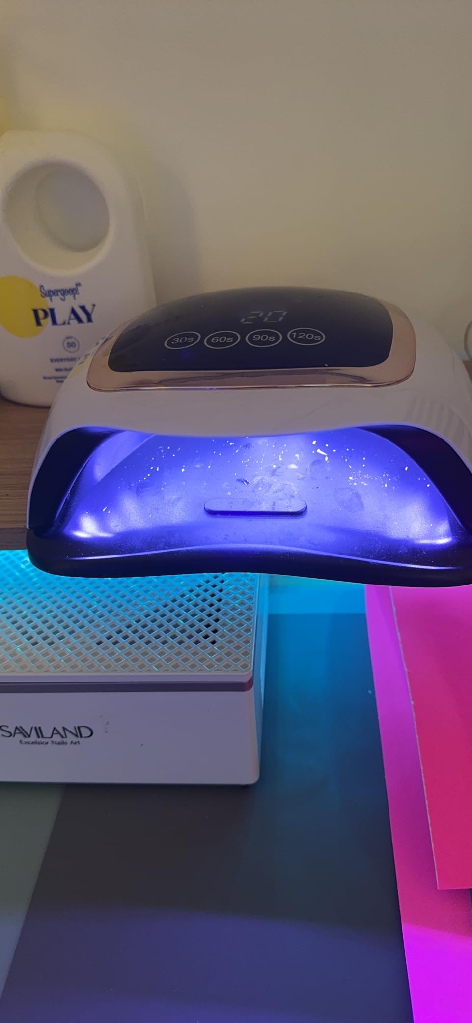UV Nail Lamp, 180W LED Nail Dryer for Gel Polish, Touch Screen, 42 Beads customer photo 1