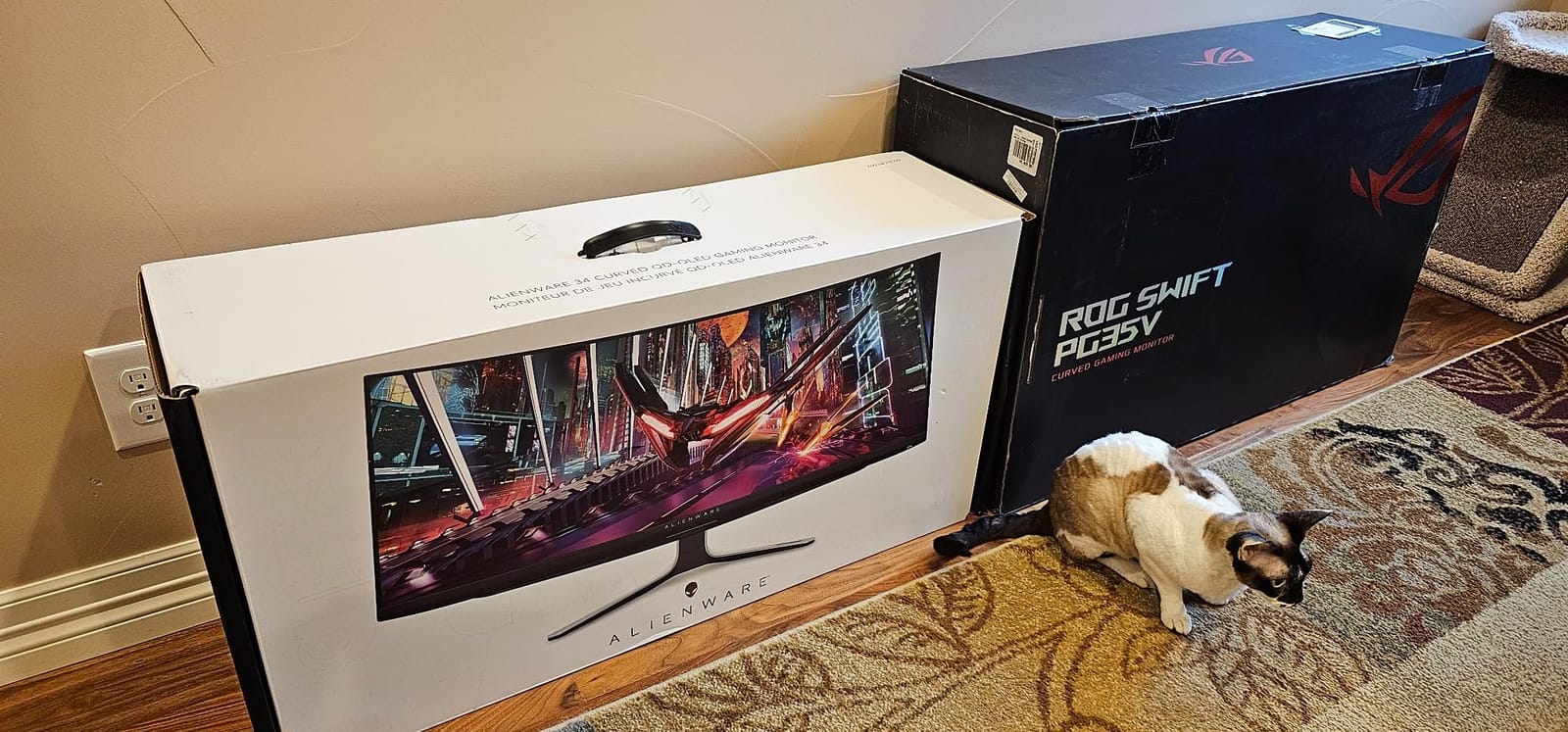 AW3423DW Curved Gaming Monitor 34.18 inch Quantom Dot-OLED 1800R Display, 3440x1440 Pixels at 175Hz, True 0.1ms Gray-to-Gray, 1M:1 Contrast Ratio, 1.07 Billions Colors - Lunar Light customer photo 2