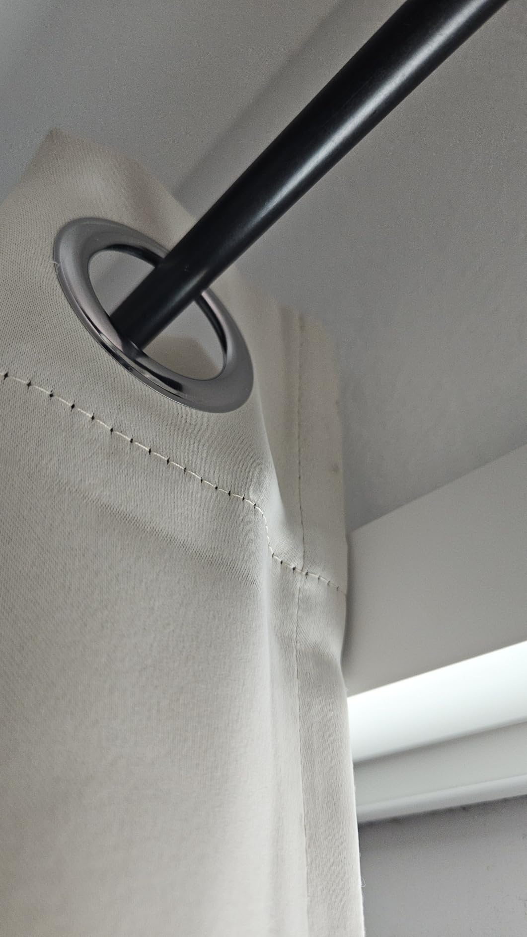 SimpleHome Cream 100% Blackout Curtains Room Darkening Living Room 84 Inch customer photo 1