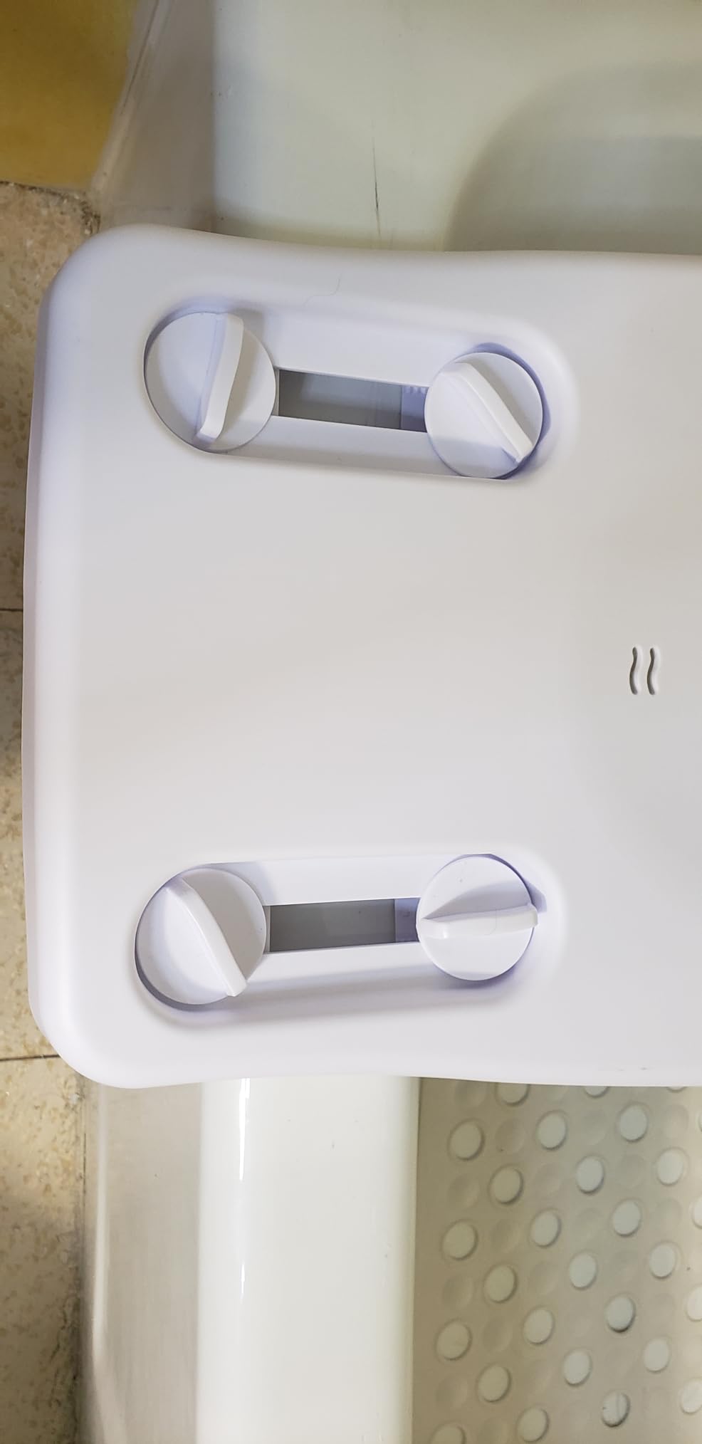 Heavy Duty Suction Shower Grab Bar - Toilet Bathroom Bathtub Safety - Shower Handles, Suction Cup Power Up to 250 LB, Perfect for Elderly Seniors(14.5 Inch, Gray Silver) h, Gray Silver customer photo 1