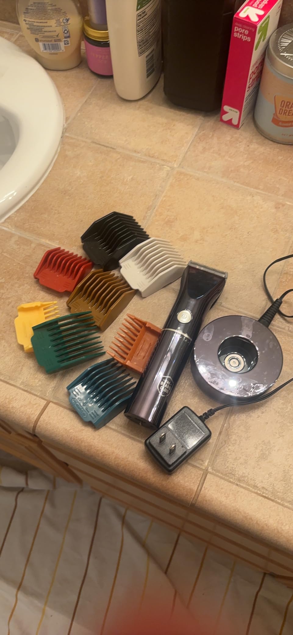 The Beard Club Beard Trimmer for Men - Electric Cordless Rechargeable Beard & Hair Trimmer - High Power 7000 RPM - 8 Color Guides 45 Unique Trim Lengths - Travel Lock customer photo 1