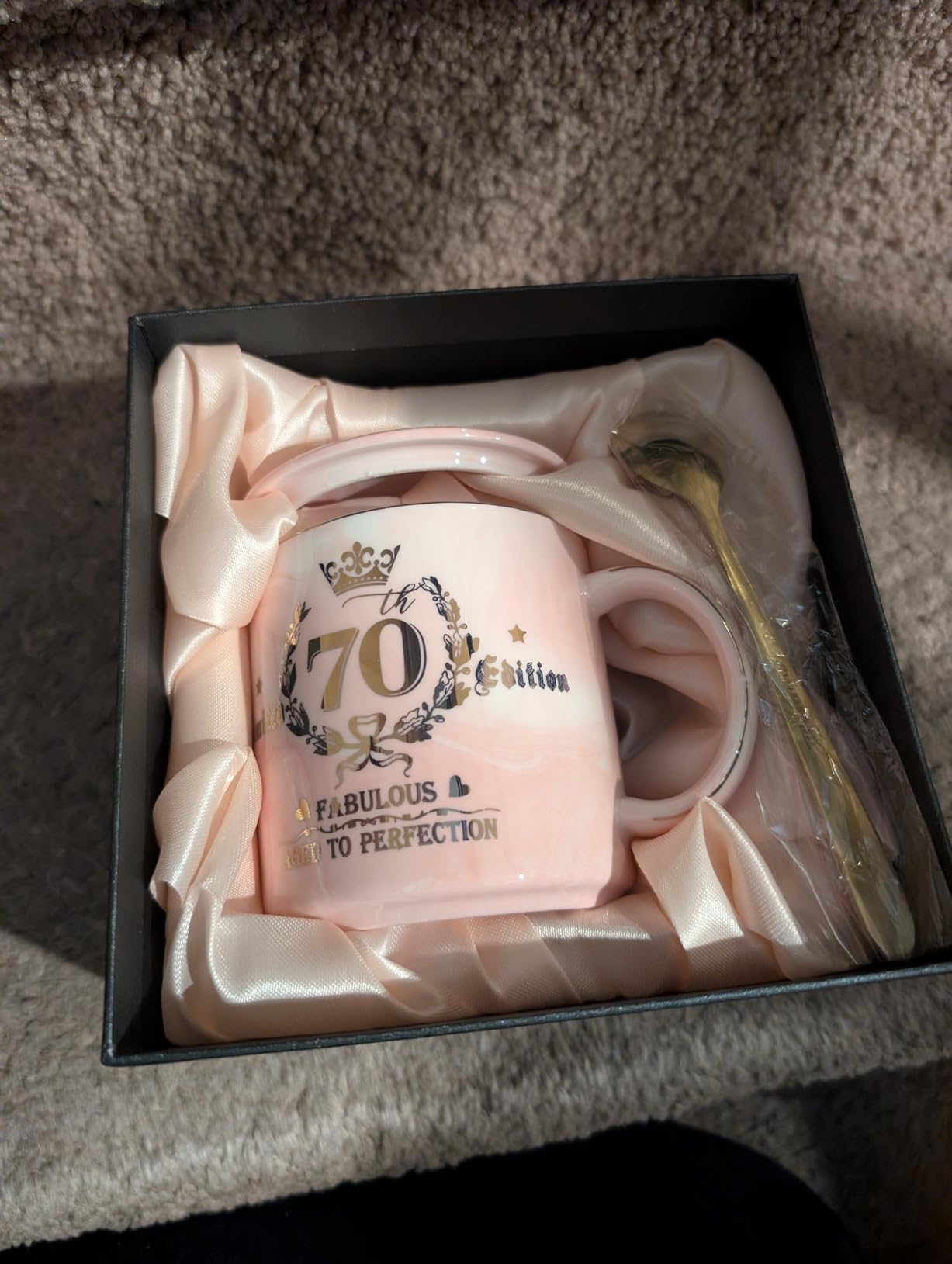 60th Birthday Gifts for Women - Fabulous 1966 Aged to Perfection Coffee Mug customer photo 1