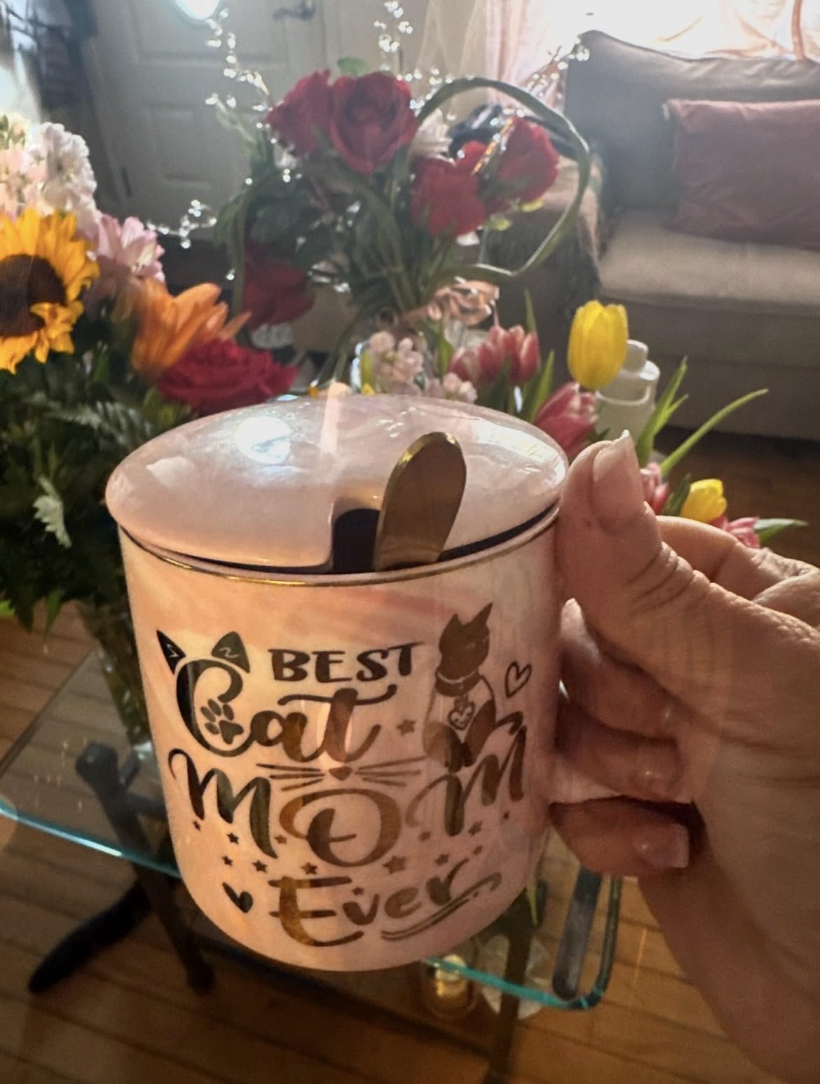 60th Birthday Gifts for Women - Fabulous 1966 Aged to Perfection Coffee Mug customer photo 2