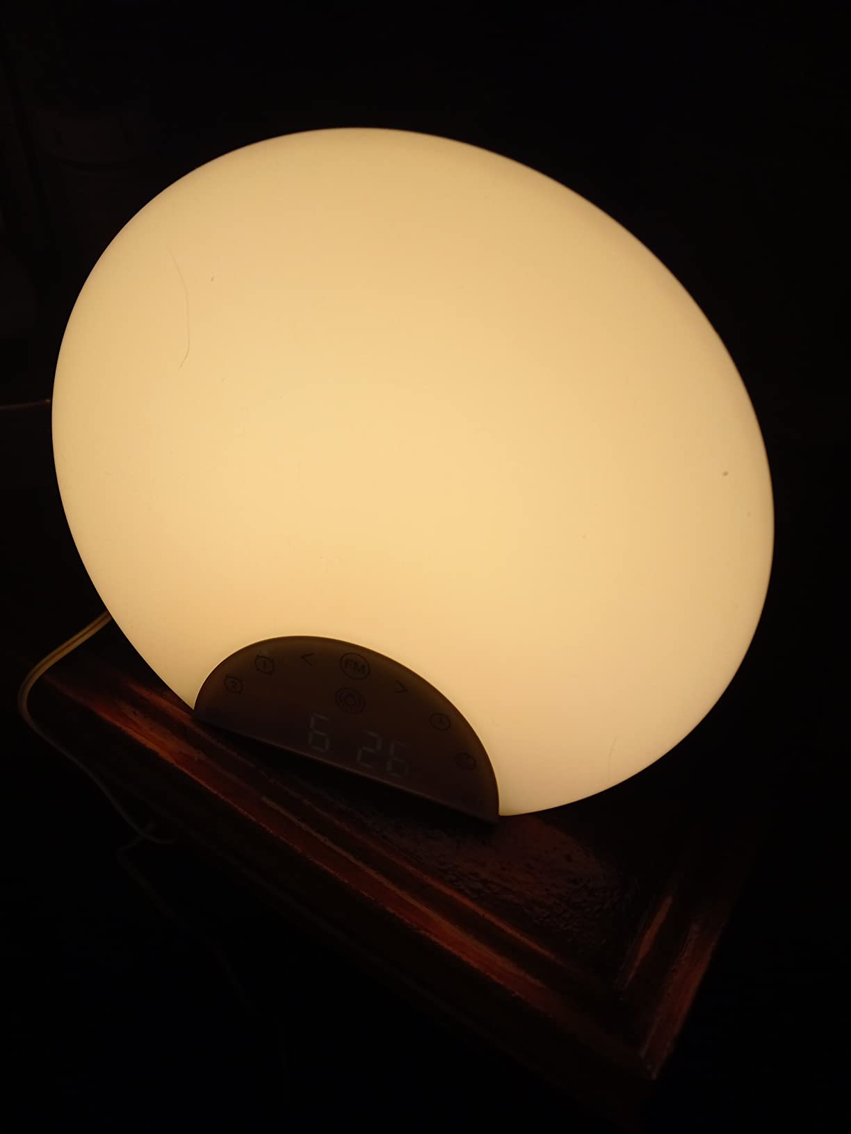 ANTDALIS Sunrise Alarm Clock Wake Up Light for Kids, Adults, Heavy Sleepers with Dual Alarms, Snooze, Sleep Aid with 7 Nature Sounds for Bedrooms with 8 Colors Night Light, FM Radio, Gift Ideas customer photo 1