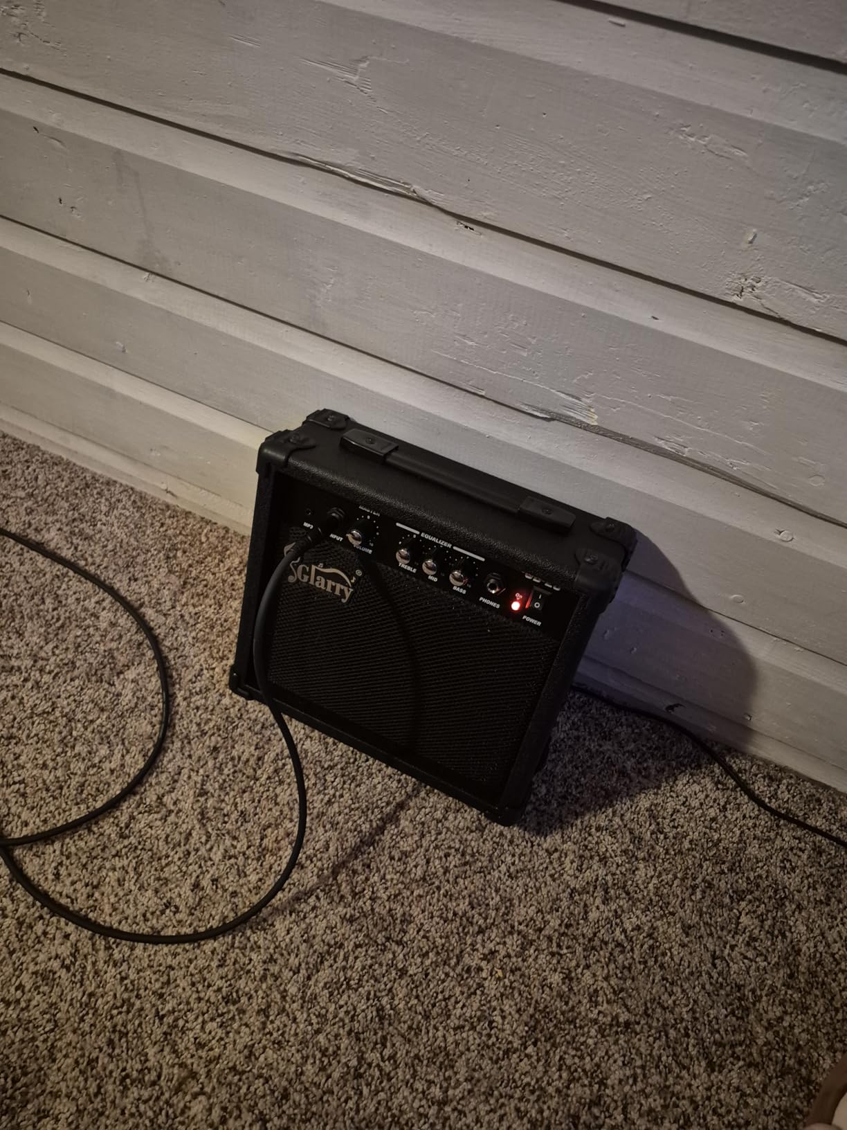 GLARRY Electric Bass Combo Amp, Portable Amp with Headphone MP3 Input, 20W Practice Bass Guitar Amplifier Speaker Accessories with Bass, Volume, Treble, and Middle Controls customer photo 1