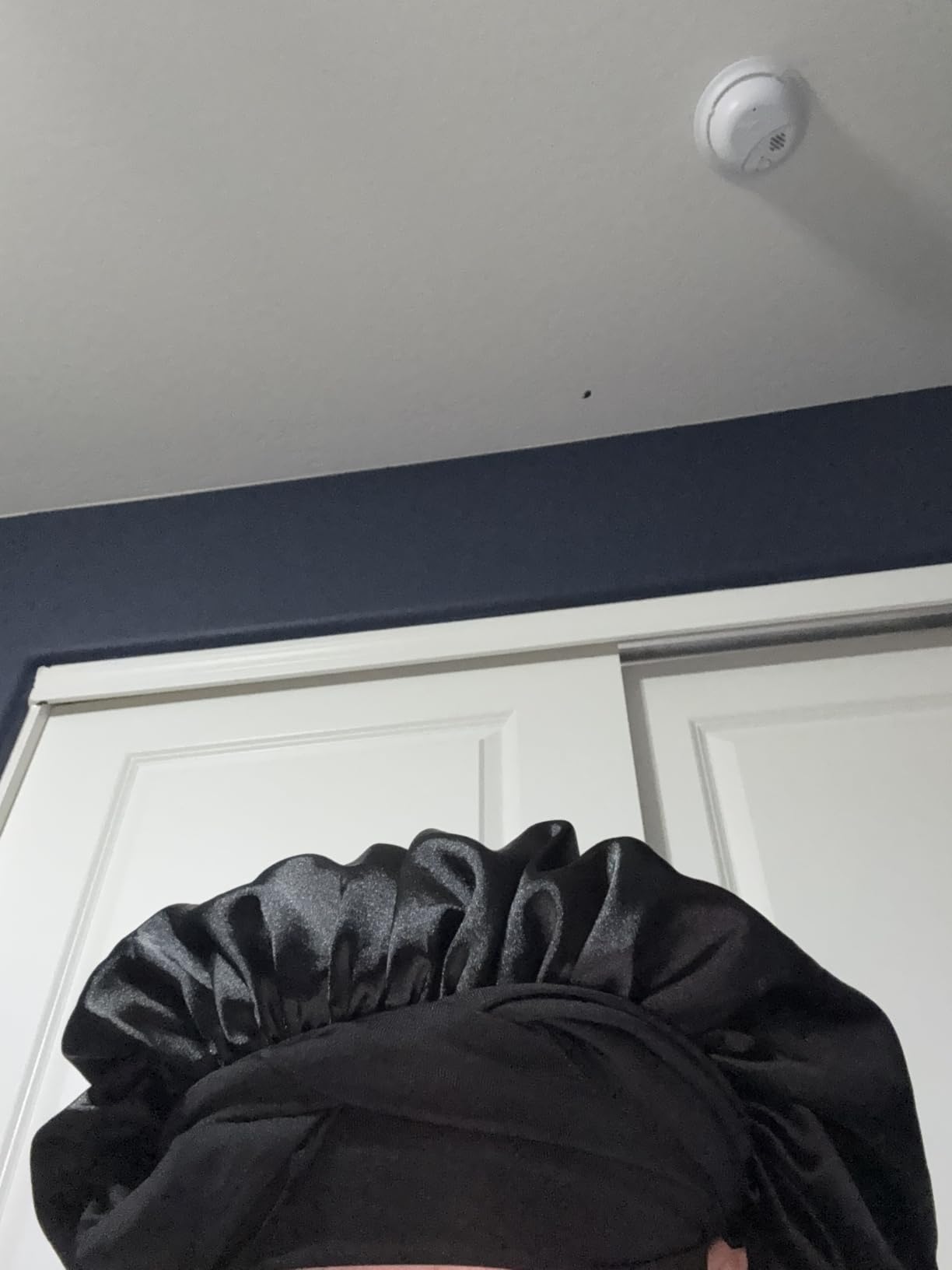 BONNET QUEEN Double Layer Silk Bonnet for Sleeping for Women Satin Lined Bonnet Night Cap for Curly Hair with Tie Band,Champagne customer photo 2