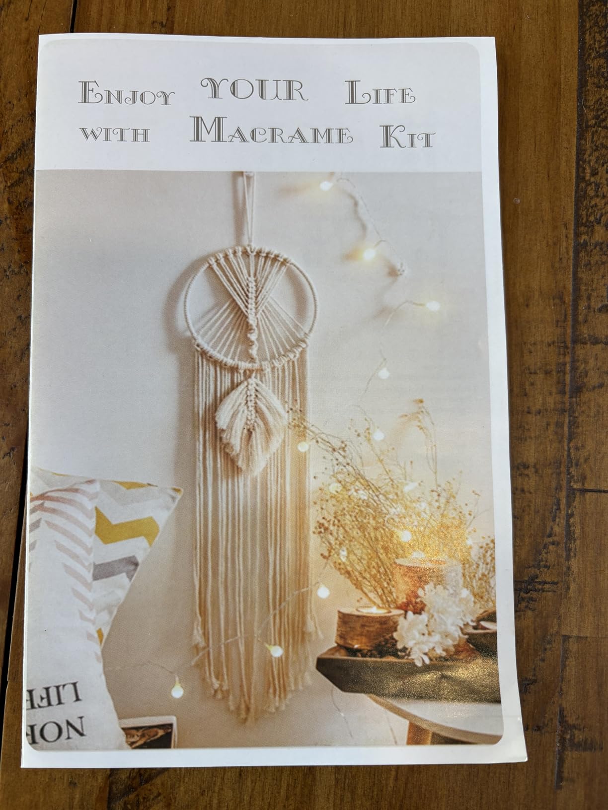 UHAPEER Macrame Kits for Adults Beginners with 656 Feet 3 mm Cotton Cord customer photo 1