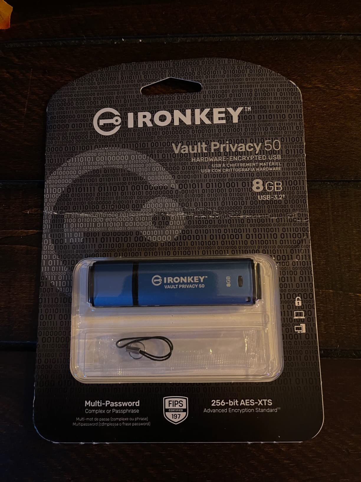 Kingston IronKey Vault Privacy 50 16GB Encrypted USB | FIPS 197, AES-256bit, BadUSB Attack Protection, Multi-Password Options, IKVP50/16GB customer photo 2