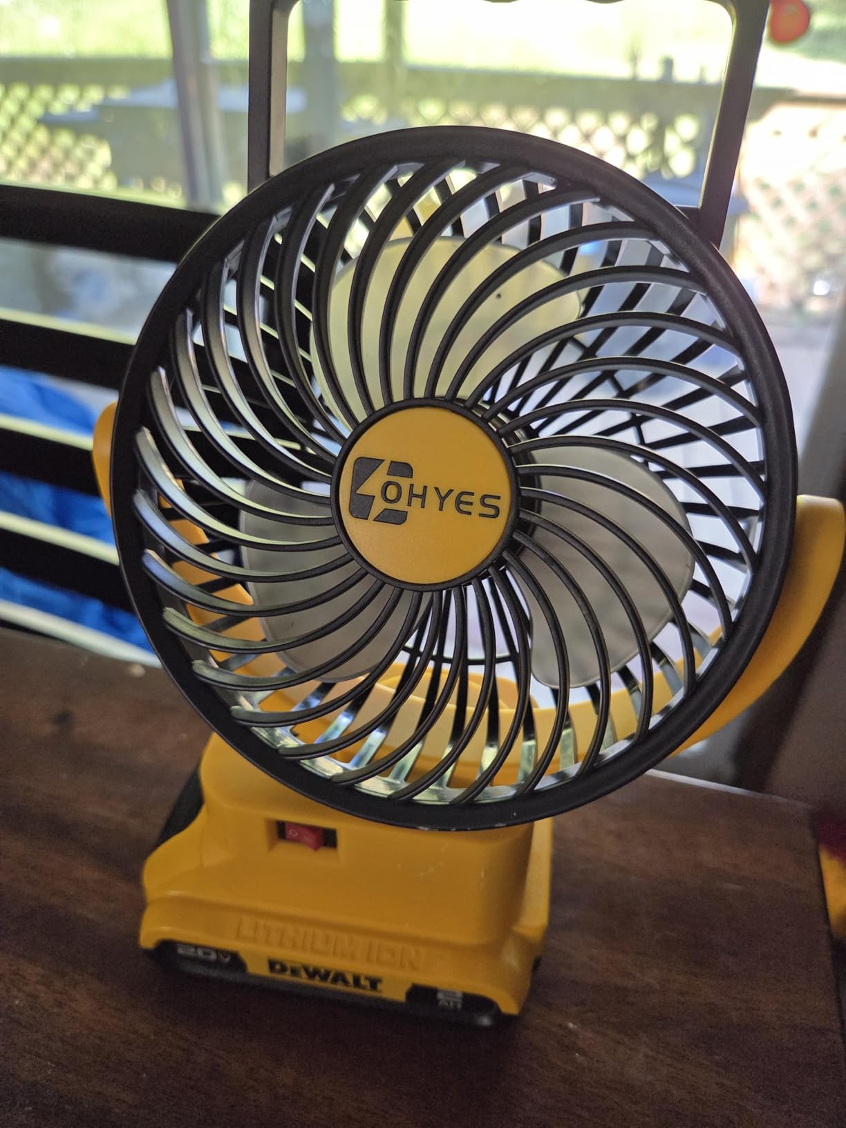 ohyes 5IN Jobsite Fan Fit For DeWALT 20V Max Battery customer photo 1