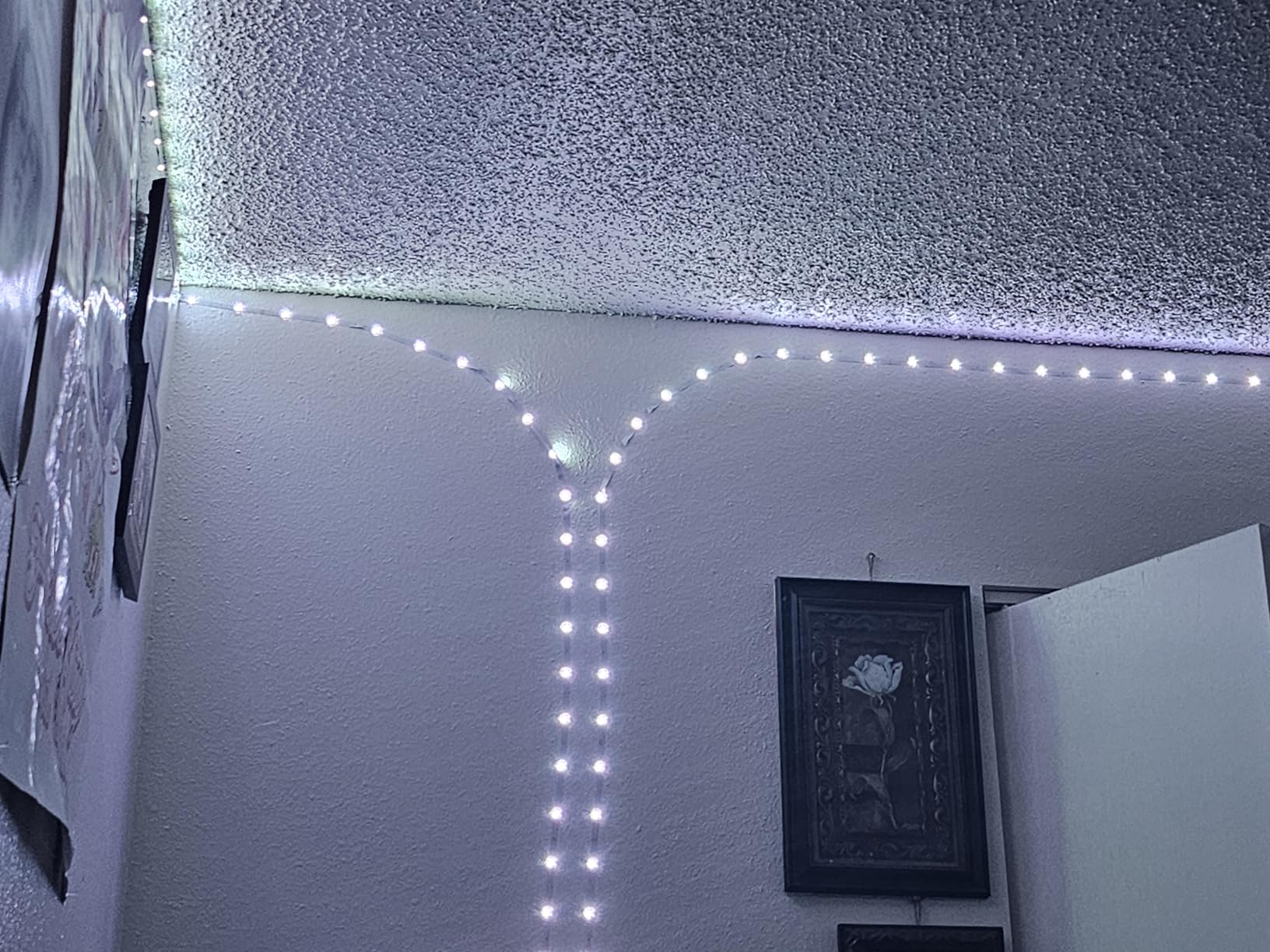 Keepsmile 100ft Led Strip Lights (2 Rolls of 50ft) Bluetooth Smart App Control Music Sync Color Changing RGB Led Light Strip with Remote,Led Lights for Bedroom Room Home Decor Party Festival customer photo 1