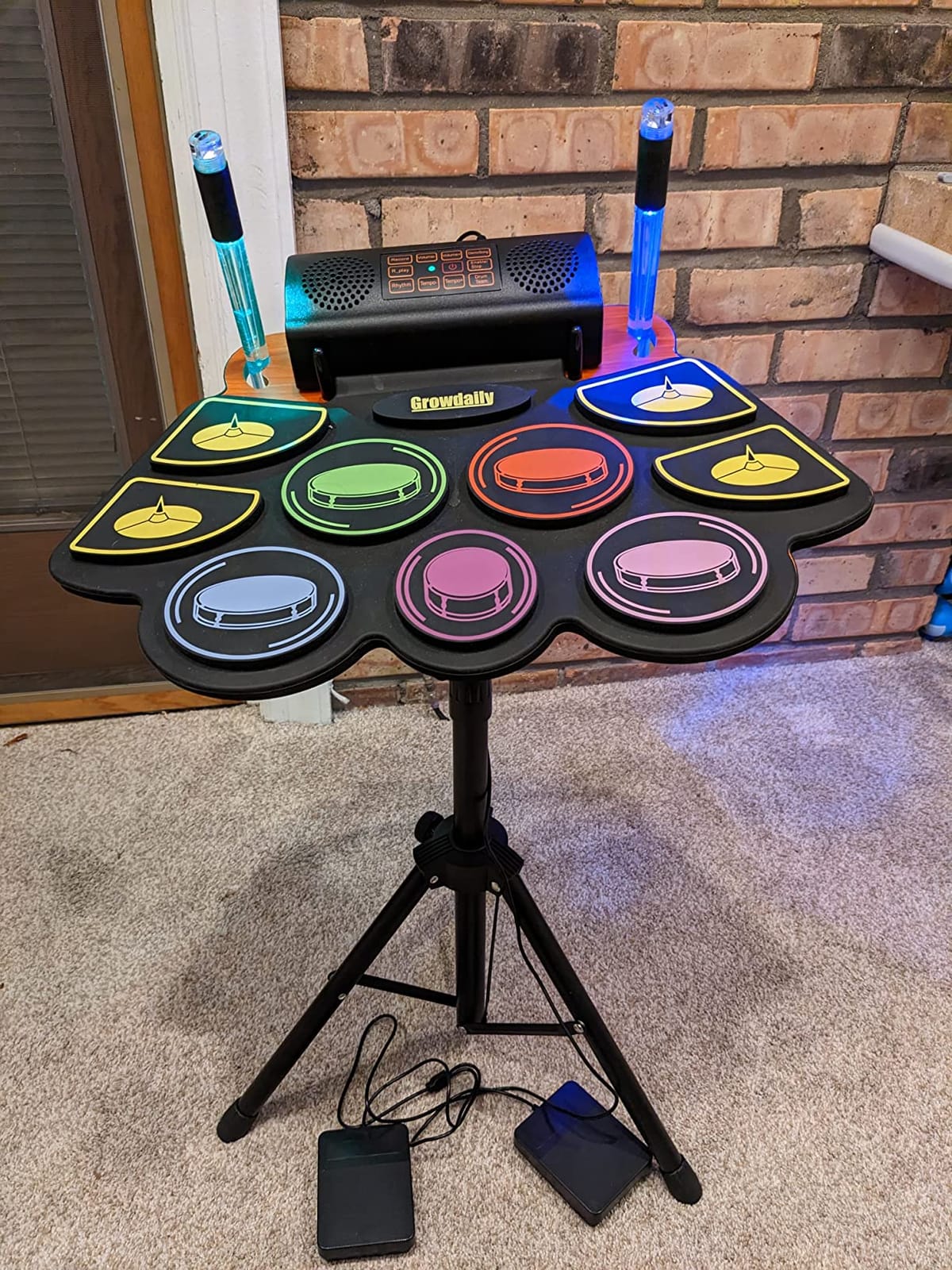 Electric Kids Drum Set,Electronic Drum Set Practice 9 Pads customer photo 1