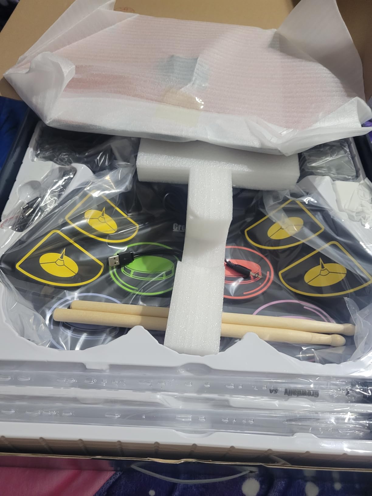 Electric Kids Drum Set,Electronic Drum Set Practice 9 Pads customer photo 2