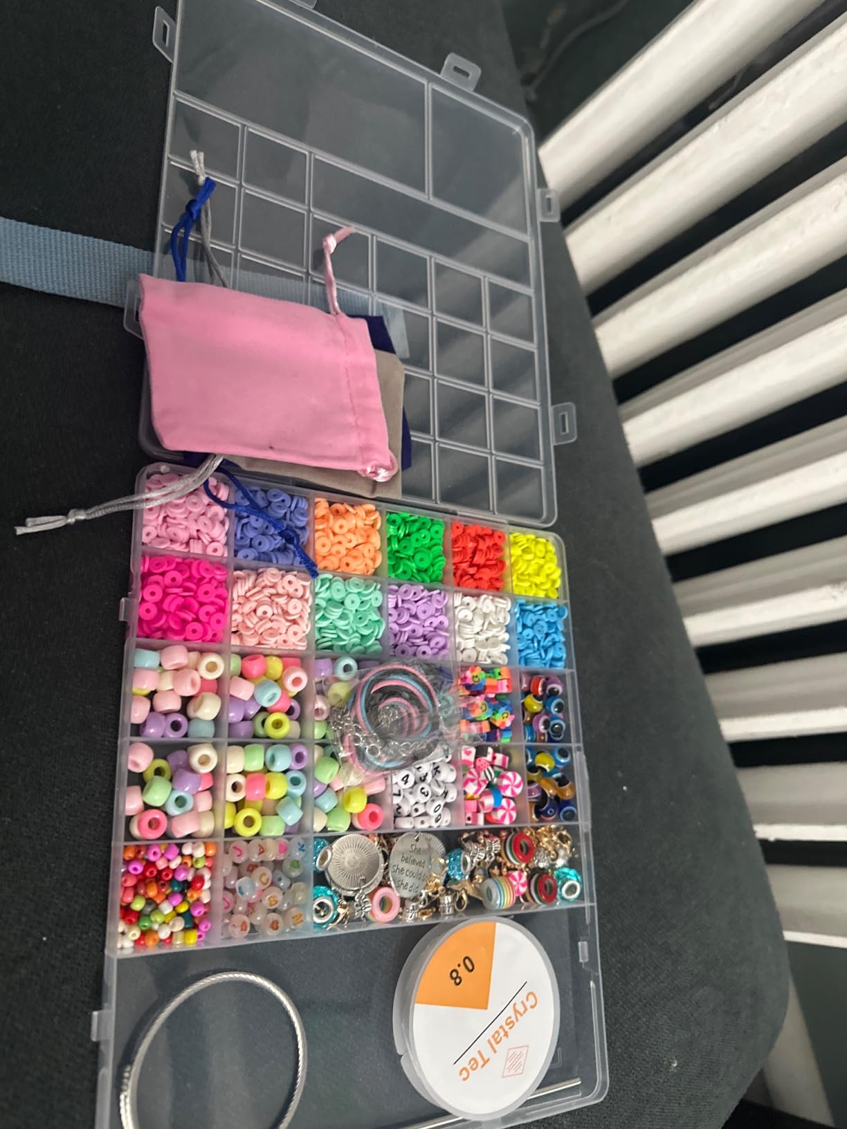leitait Girls Toys Bracelet Making Kit -3400pcs Charm Jewelry Making Kit Supplies,Unicorn/Mermaid Crafts Birthday Christmas Gifts for Girls Ages 5 6 7 8 9 10 11 12 Years Old customer photo 1