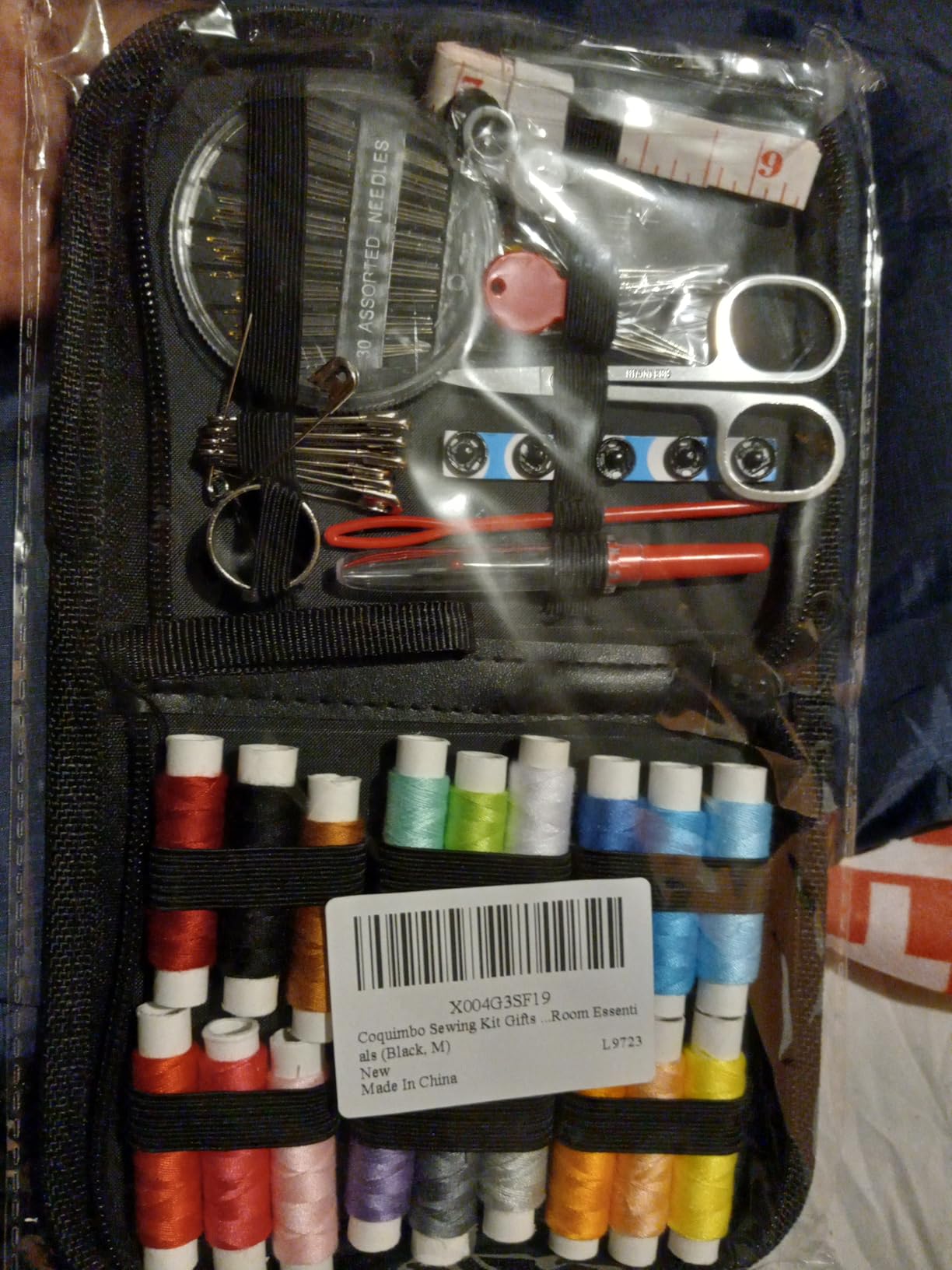 JUNING Sewing Kit with Case Portable Sewing Supplies for Mom Grandma Women Men Teen Girls Boys Home Traveler, Adults, Beginner, Emergency, Contains Thread, Scissors, Needles,Measuring Tape and More customer photo 2