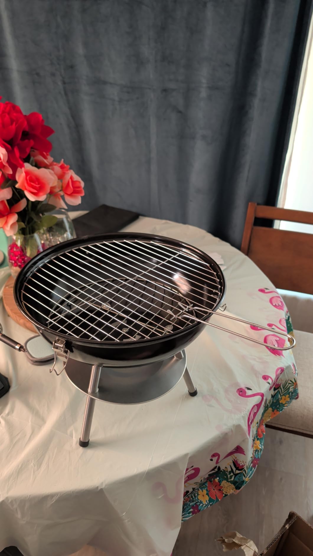 Gas One – 14-inch Portable Barbecue Grill with 3-Point Locking Lid for Heat Preservation – Dual Venting System – Small Charcoal Grill for Backyard, Camping, Boat customer photo 1