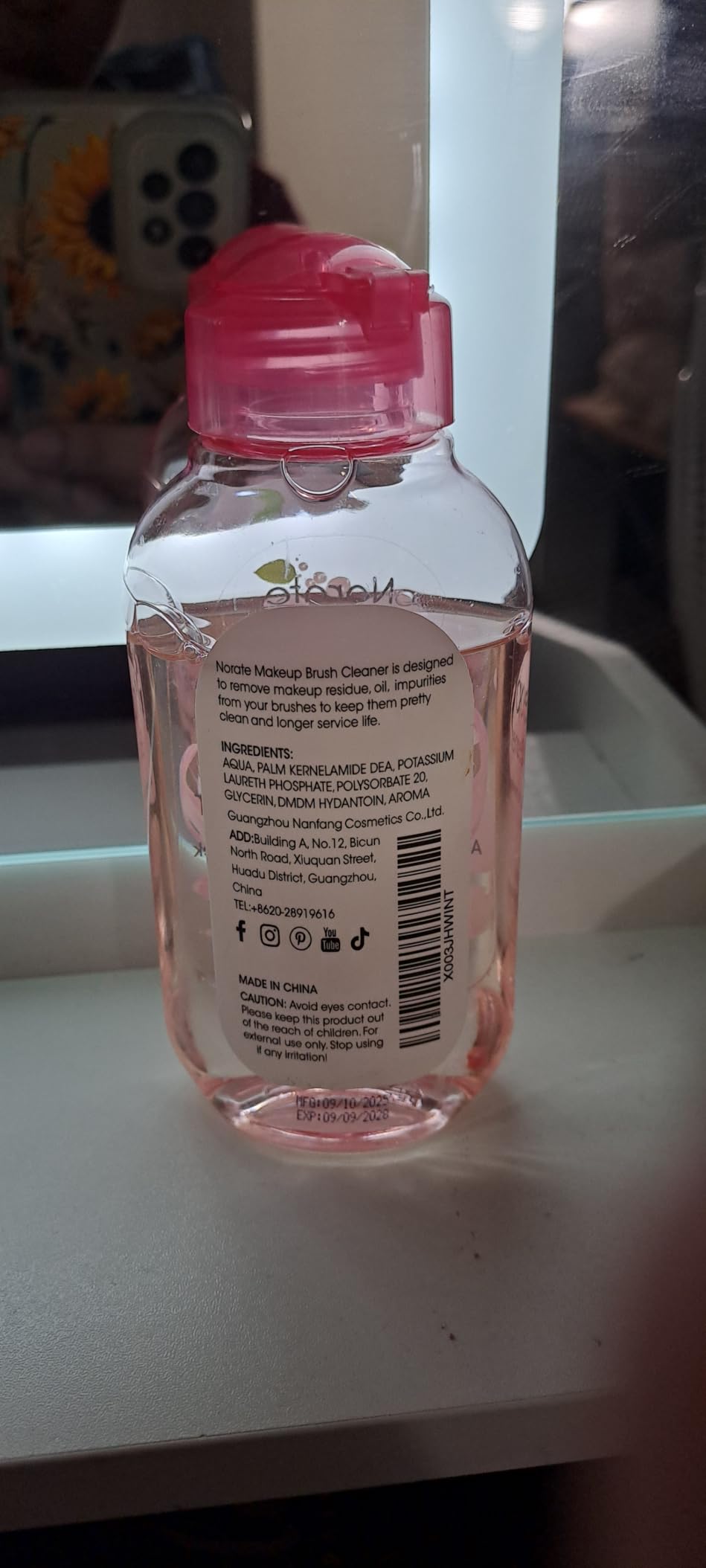 Norate Makeup Brush Cleaner, Brush Cleaning Solution & Shampoo, 5.3 Fl Oz customer photo 1