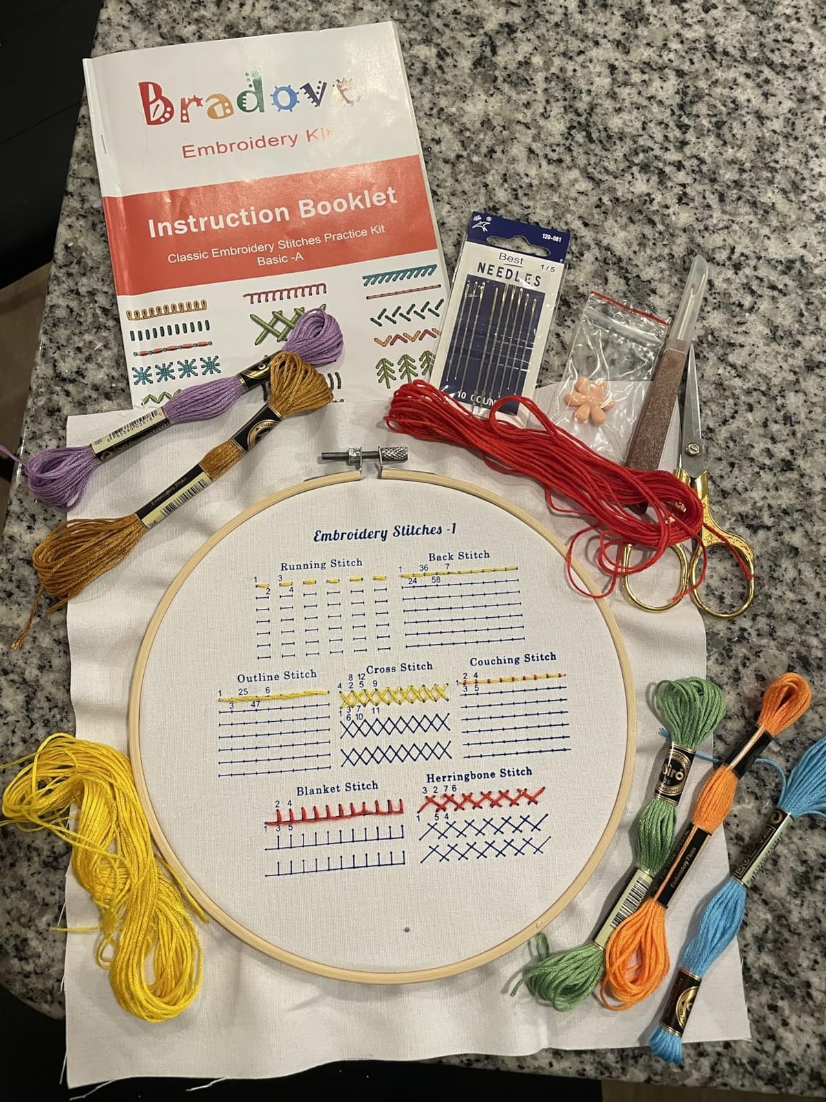Bradove Classic Embroidery Learning Kit for Adults and Kids customer photo 2