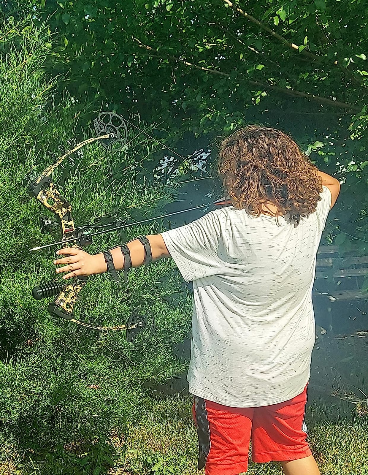 Youth Compound Bow Set 15-45 Lbs for Teens and Beginner, Package with Archery Hunting Equipment, Max Speed 260fps, Adjustable, Right Hand customer photo 1
