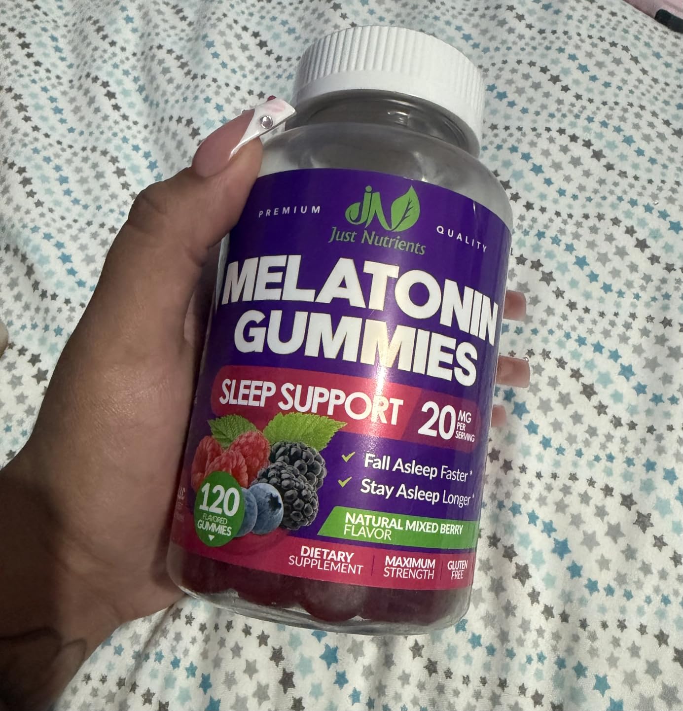 Melatonin 20mg Gummies (120 Count) - Maximum Strength Sleep Gummies customer photo 2