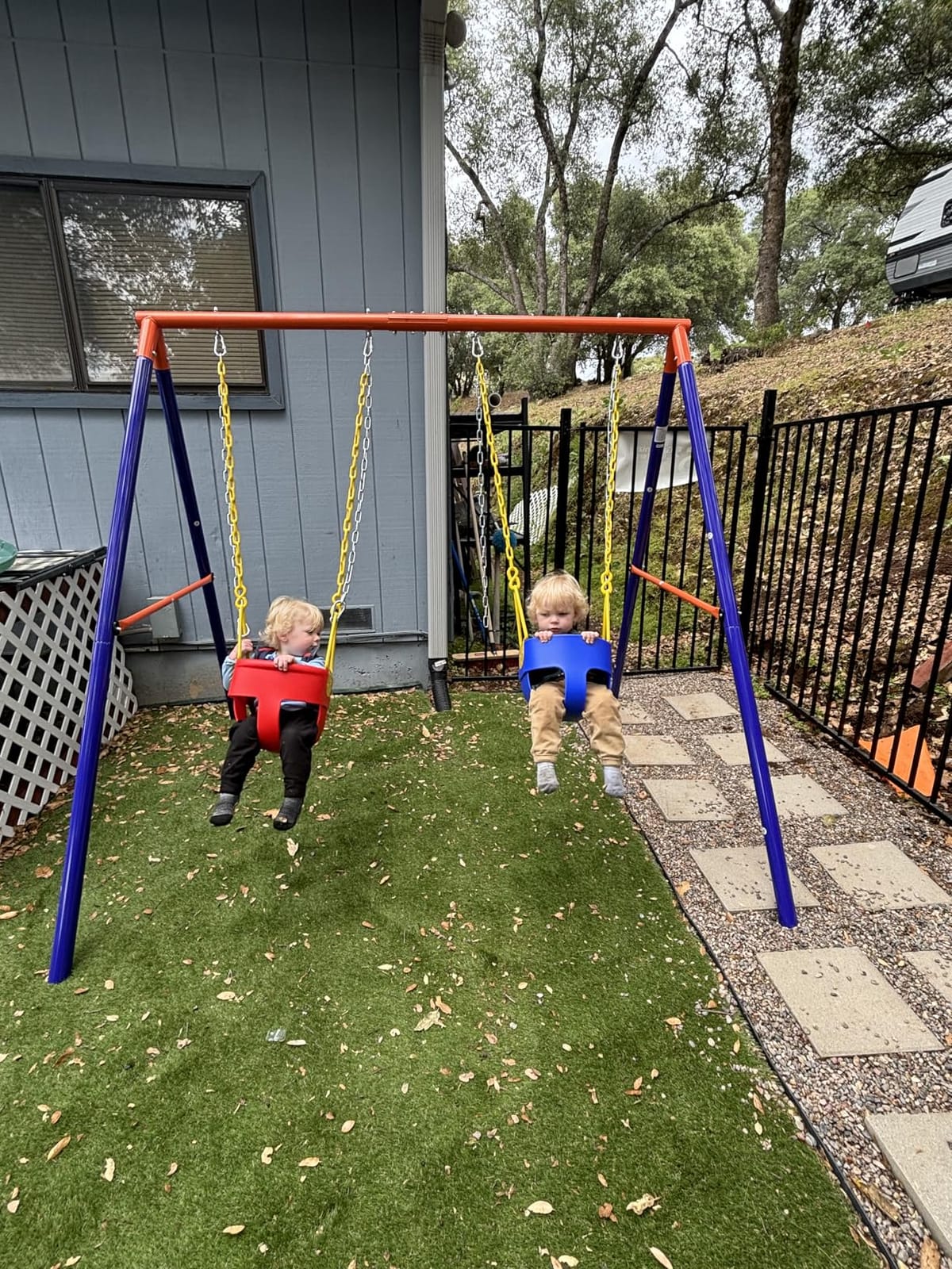 Amictoy Swing Set for Backyard, 32