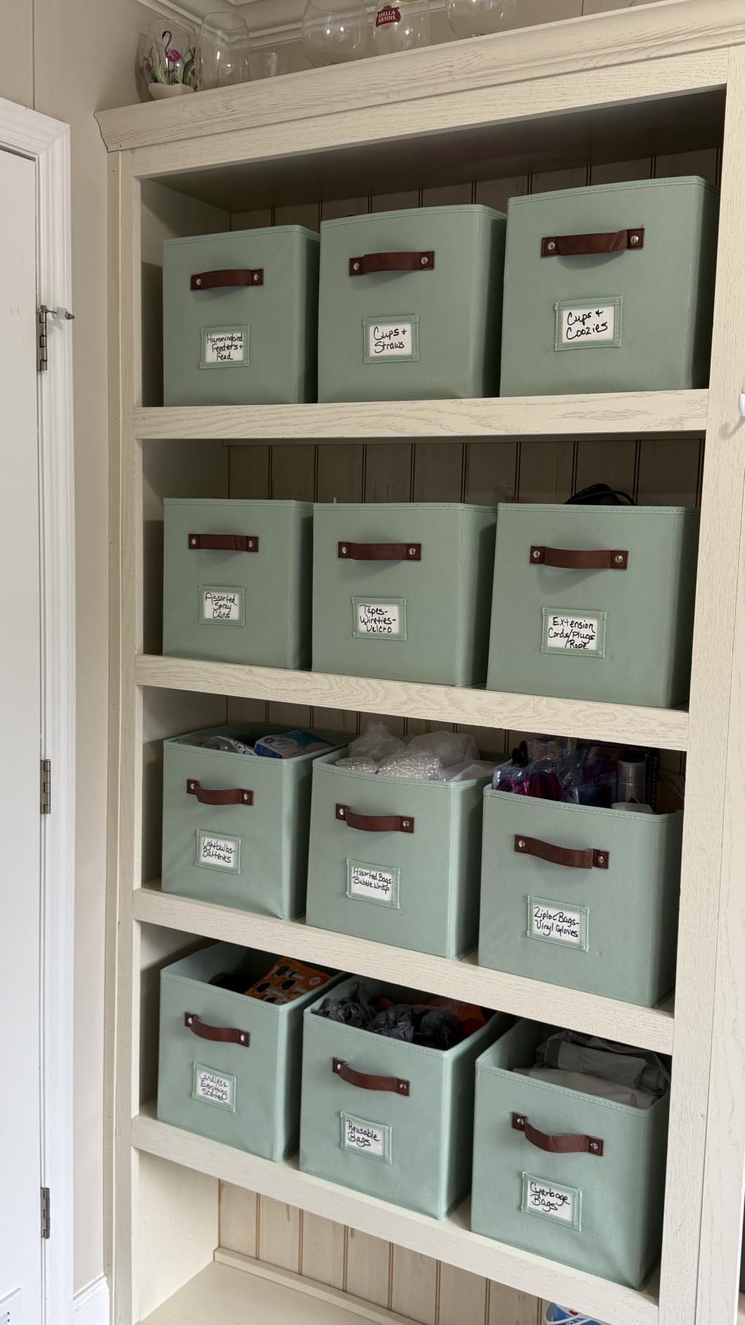 DECOMOMO Storage Bins, Cube Storage Bin with Labels customer photo 2
