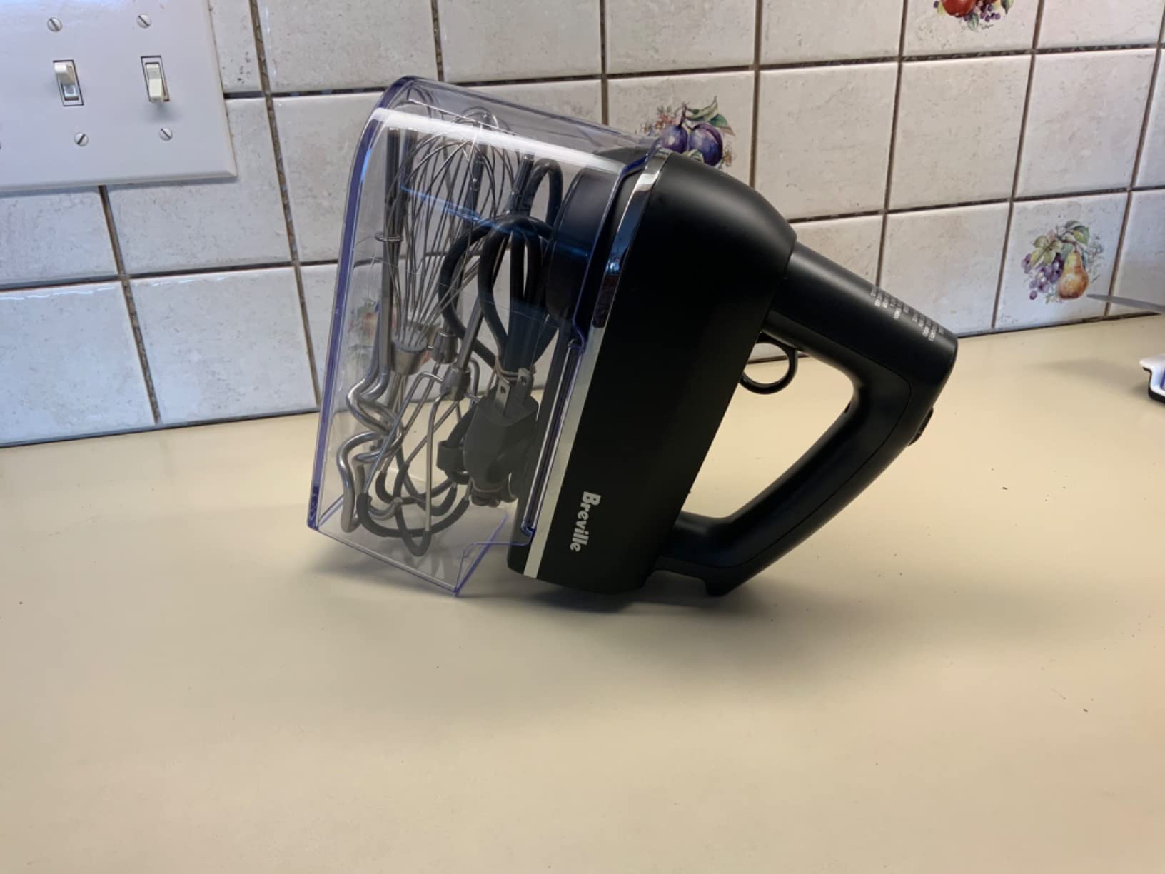 Breville BHM800DBL Handy Mixer for Baking, Damson Blue | Mix confidently with 9 speed settings plus boost for precise control from gentle folding to high-speed whipping customer photo 1