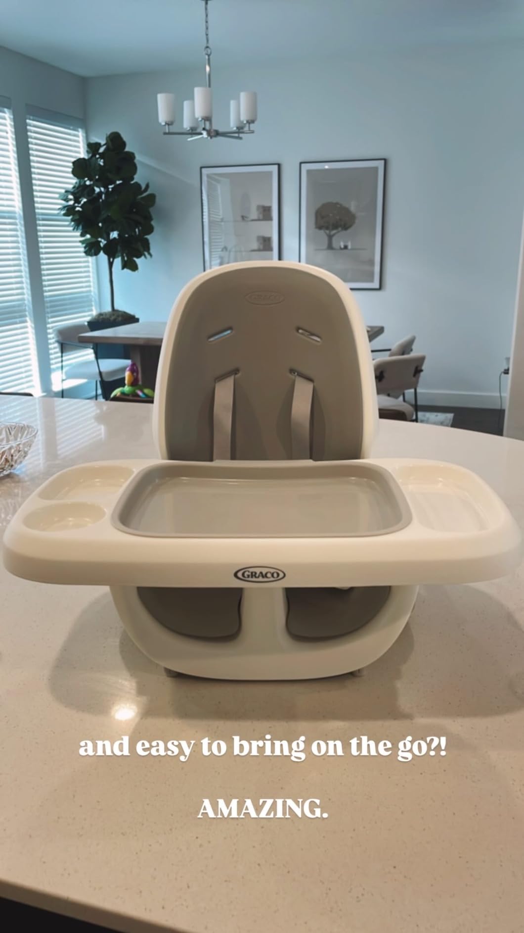 Graco EveryStep 6 in 1 High Chair, Babies and Toddlers Portable Slim High Chair with 6 Growing Stages from Infant to Toddler Seating, Convenient for Dining Time, Featured Design in Misty customer photo 2