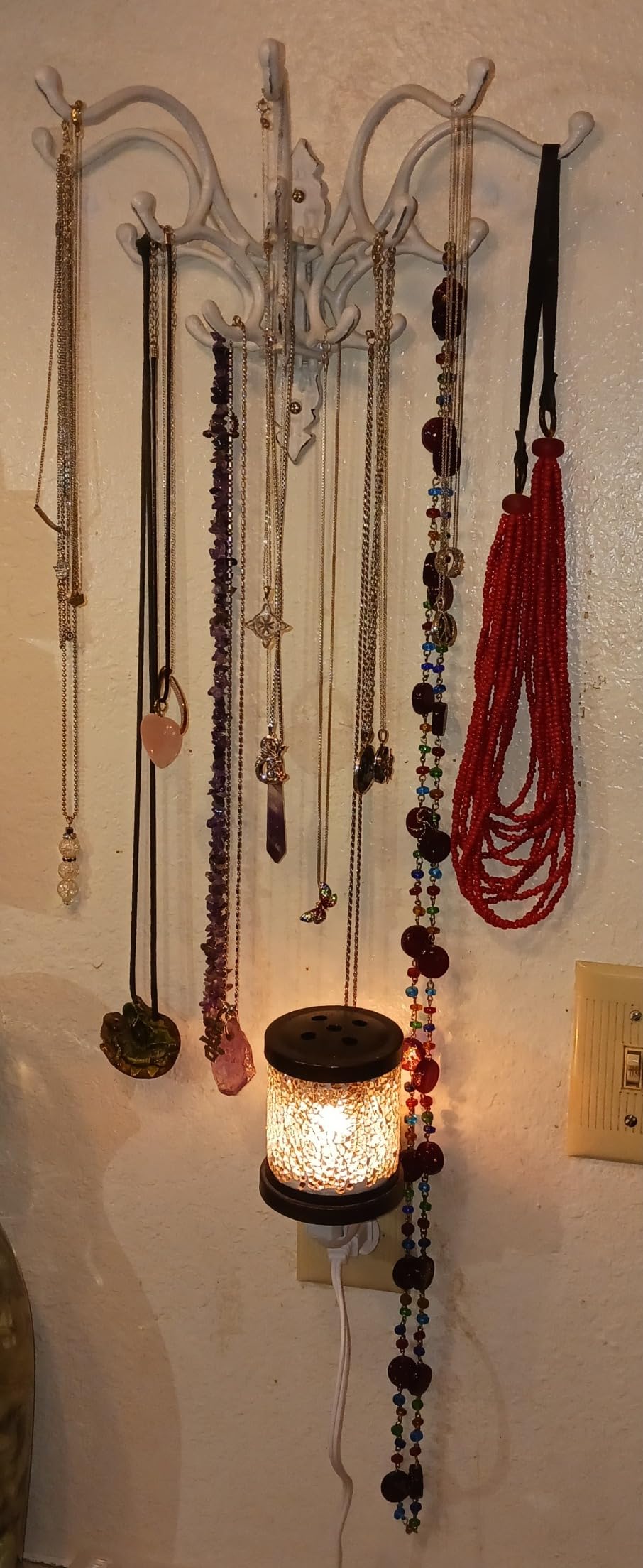 Creative Co-Op Antique Decorative Cast Iron Multi Hook Wall Hanger with 15 Hooks, Distressed White customer photo 1