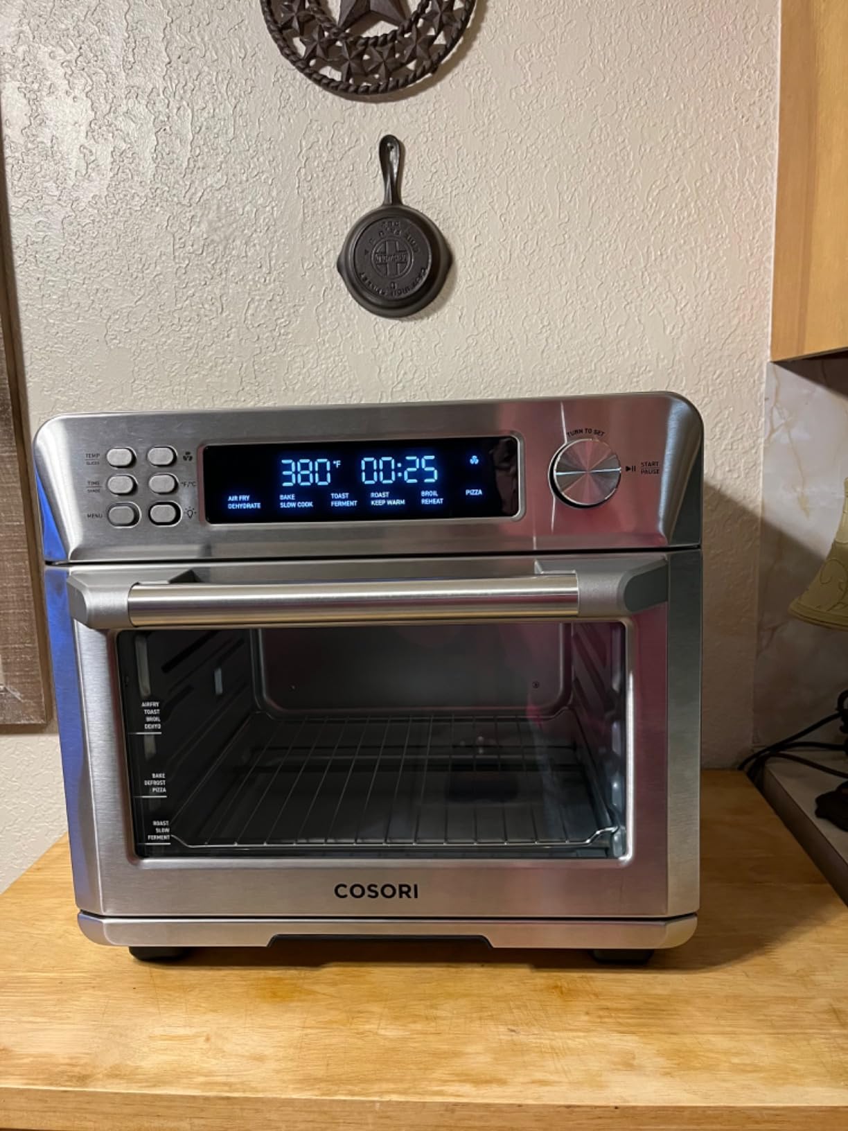 Cosori Smart 12-in-1 Air Fryer Toaster Oven Combo, Airfryer Convection Oven Countertop, Bake, Roast, Reheat, Broiler, Dehydrate, 75 Recipes & 3 Accessories, 26QT, Silver-Stainless Steel customer photo 2