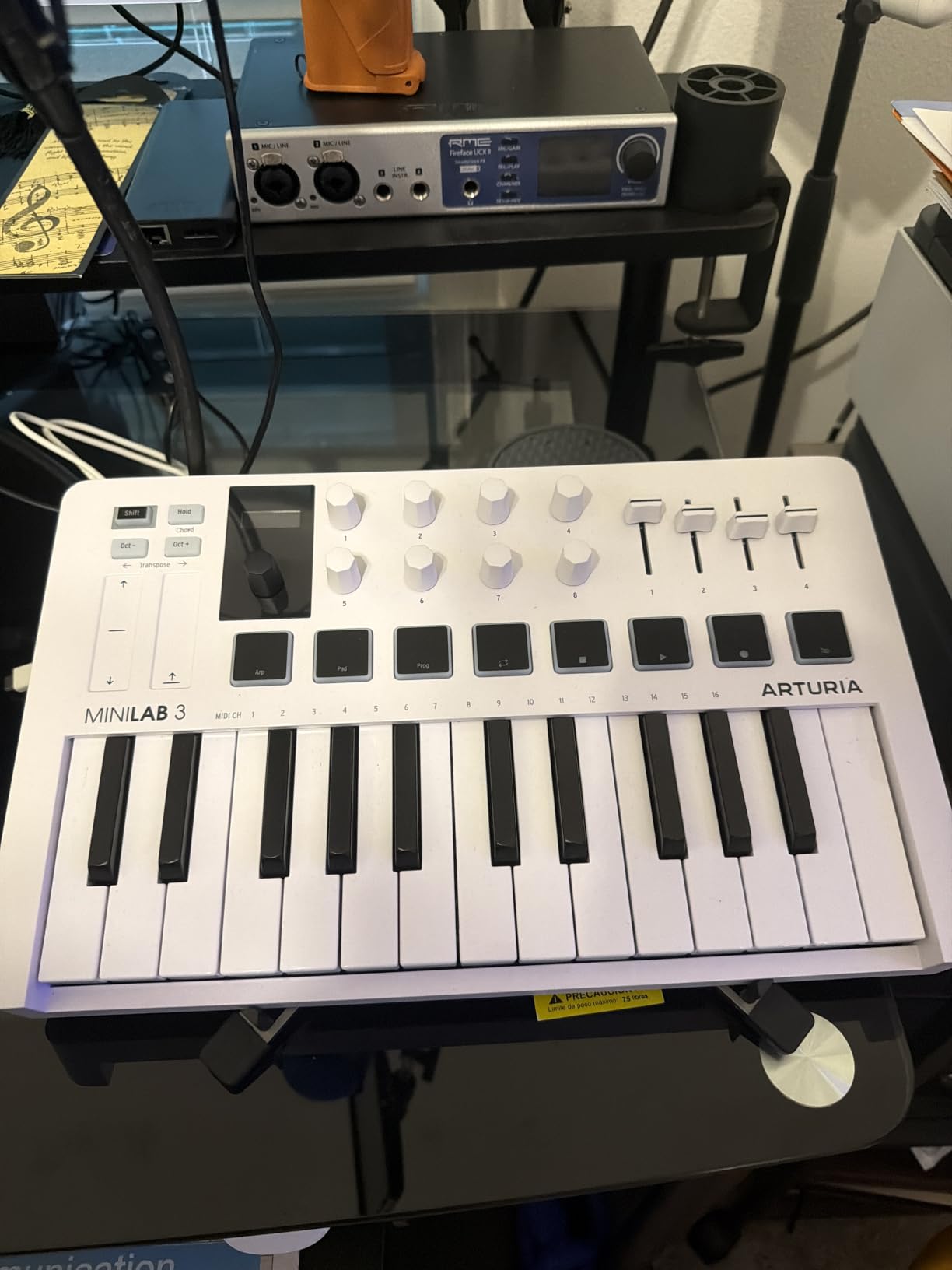 Arturia MiniLab 3 Universal MIDI Controller, White - 25 Keys, 8 Multi-Color Pads, All-in-One Software Package customer photo 2
