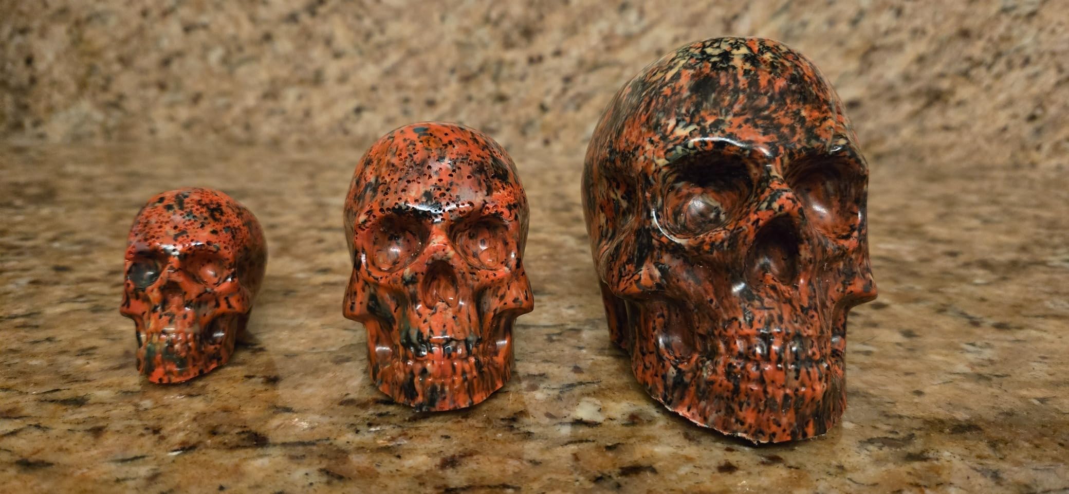 RESINWORLD Set of Large + Medium + Small 3D Skull Resin Molds, Flexible Clear Silicone Skull Head Molds, Silicone Molds for Resin, Soap, Clay, Candle Wax Casting, Halloween Home Decoration customer photo 2