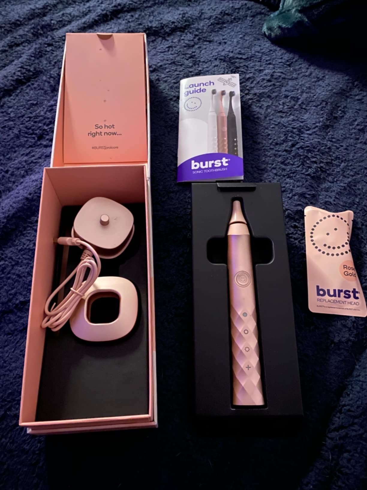 Burst Original Sonic Electric Toothbrush for Adults (Rose Gold) customer photo 2