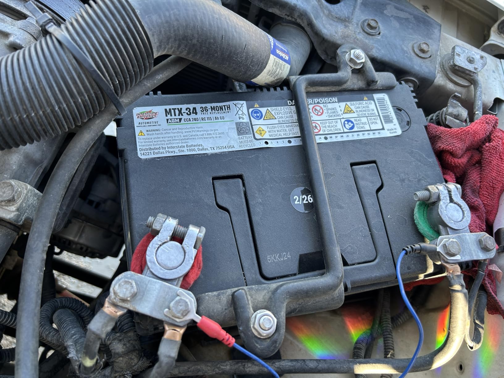 Interstate Batteries Car Battery 12V 80Ah 850CCA Group H7, 94R AGM customer photo 1