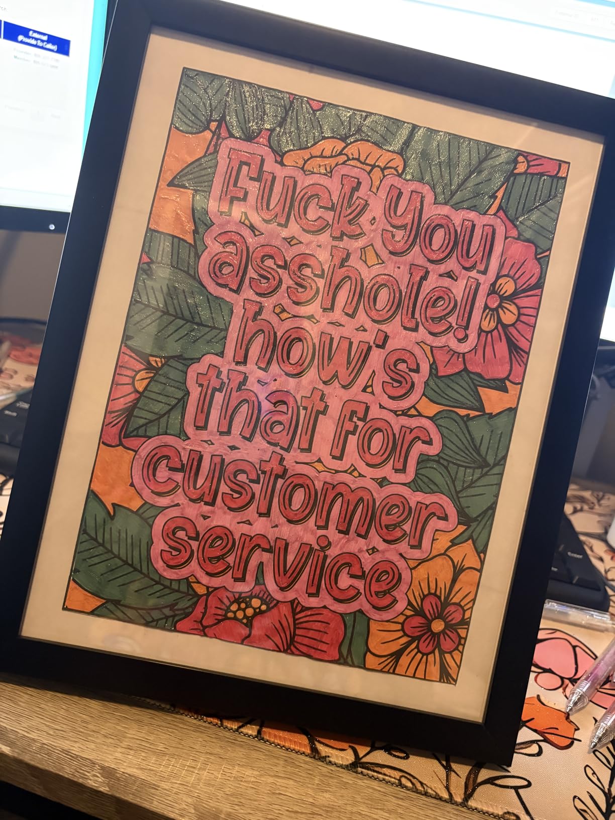 Things I Want to Say At Work But Can't: A Funny and Snarky Swear Word Coloring Book for Adults with Stress Relieving Designs customer photo 1