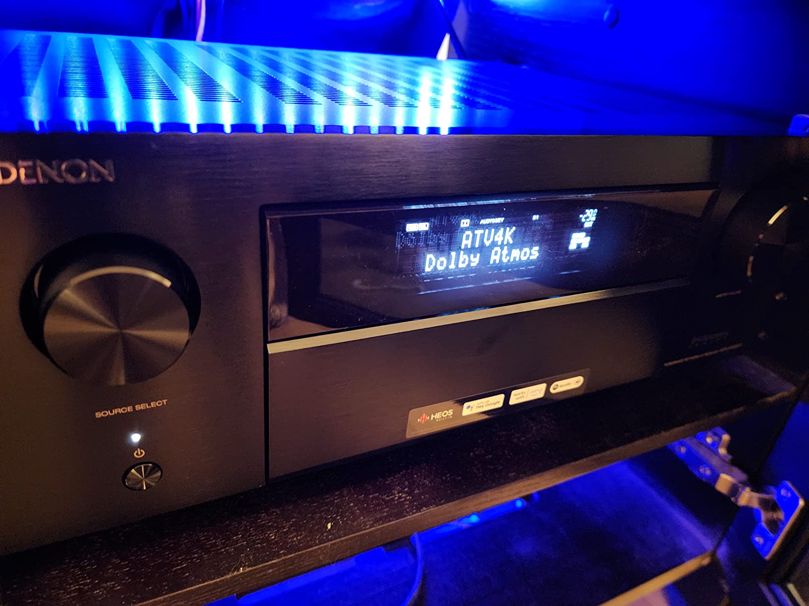 Denon AVR-X4800H 9.4 Ch Home Theater AV Receiver, 8K UHD, 125W x 9, Dolby Atmos DTS:X, Pro IMAX Enhanced, Auro-3D, HEOS Wireless Multi-Room Music, VRR ALLM Gaming, HDR10+ Dolby Vision, eARC customer photo 1
