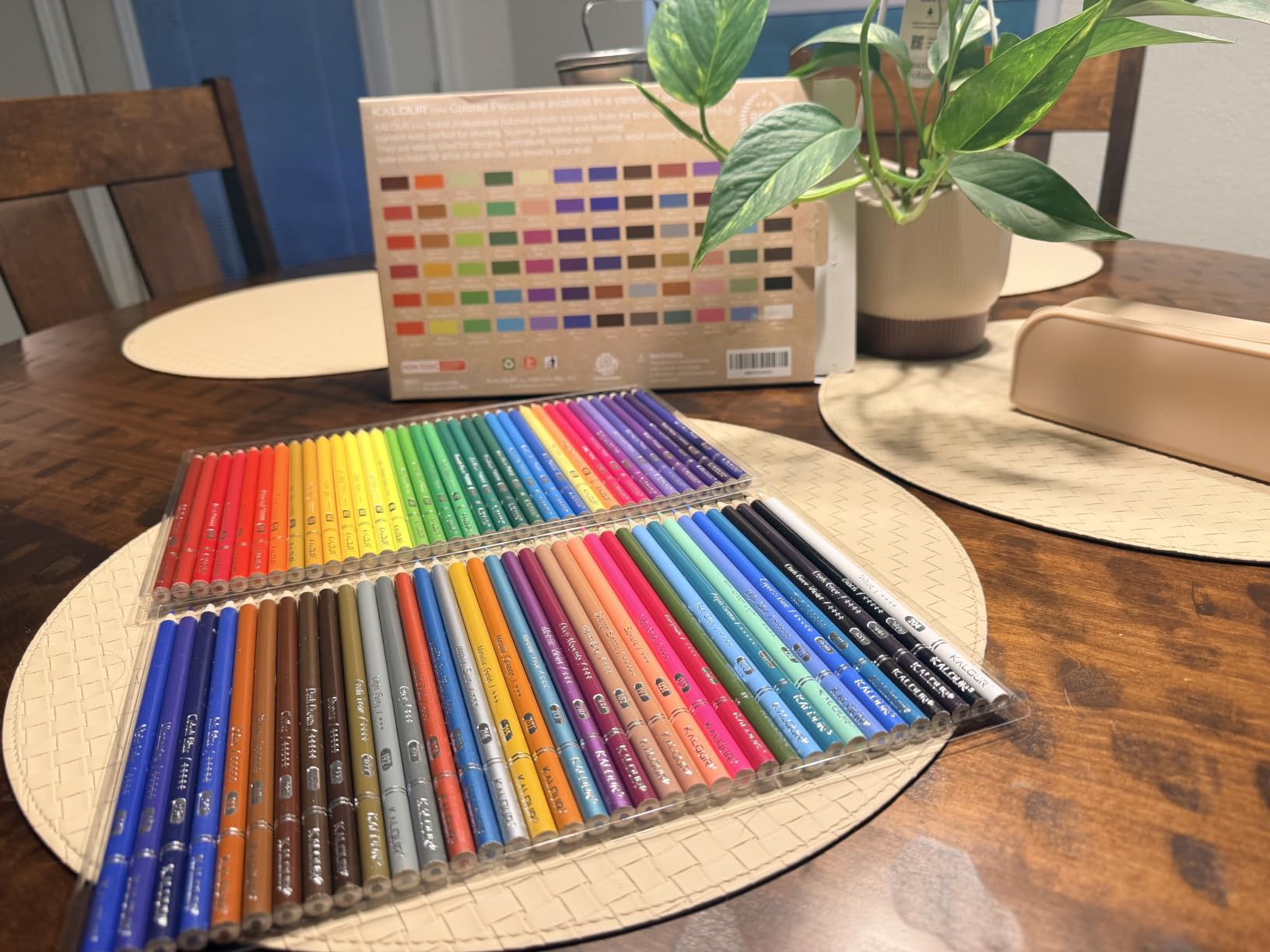 KALOUR 72 Count Colored Pencils for Adult Coloring Books, Soft Core,Ideal for Drawing Blending Shading,Color Pencils Set Gift for Adults Kids Beginners customer photo 2