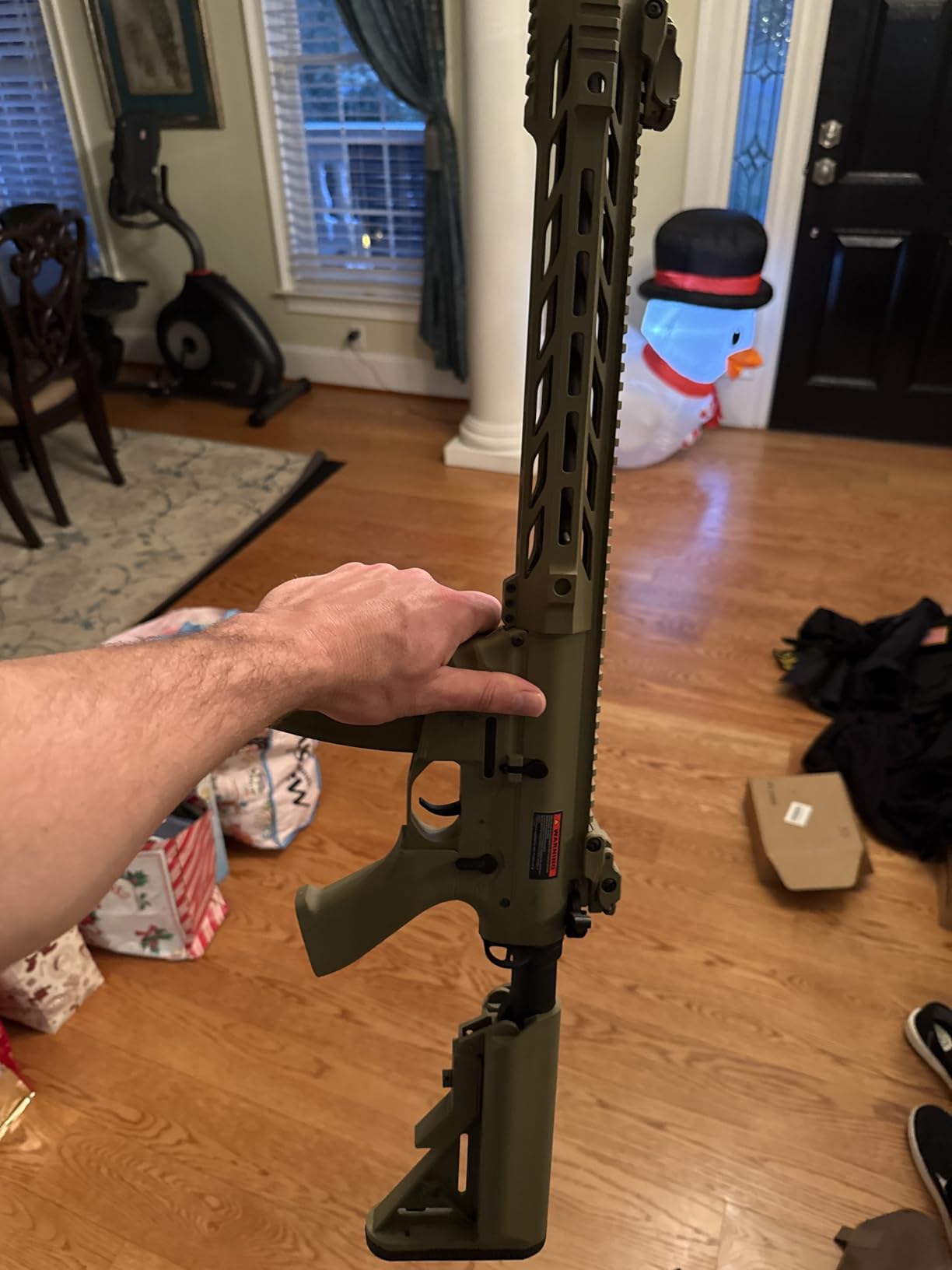 Lancer Tactical Gen 2 Durable Airsoft M4 SPR Interceptor AEG Polymer- Full/Semi-Auto, 1000 Rounds Bag of 0.20g BBS, Battery& Charger Included customer photo 1