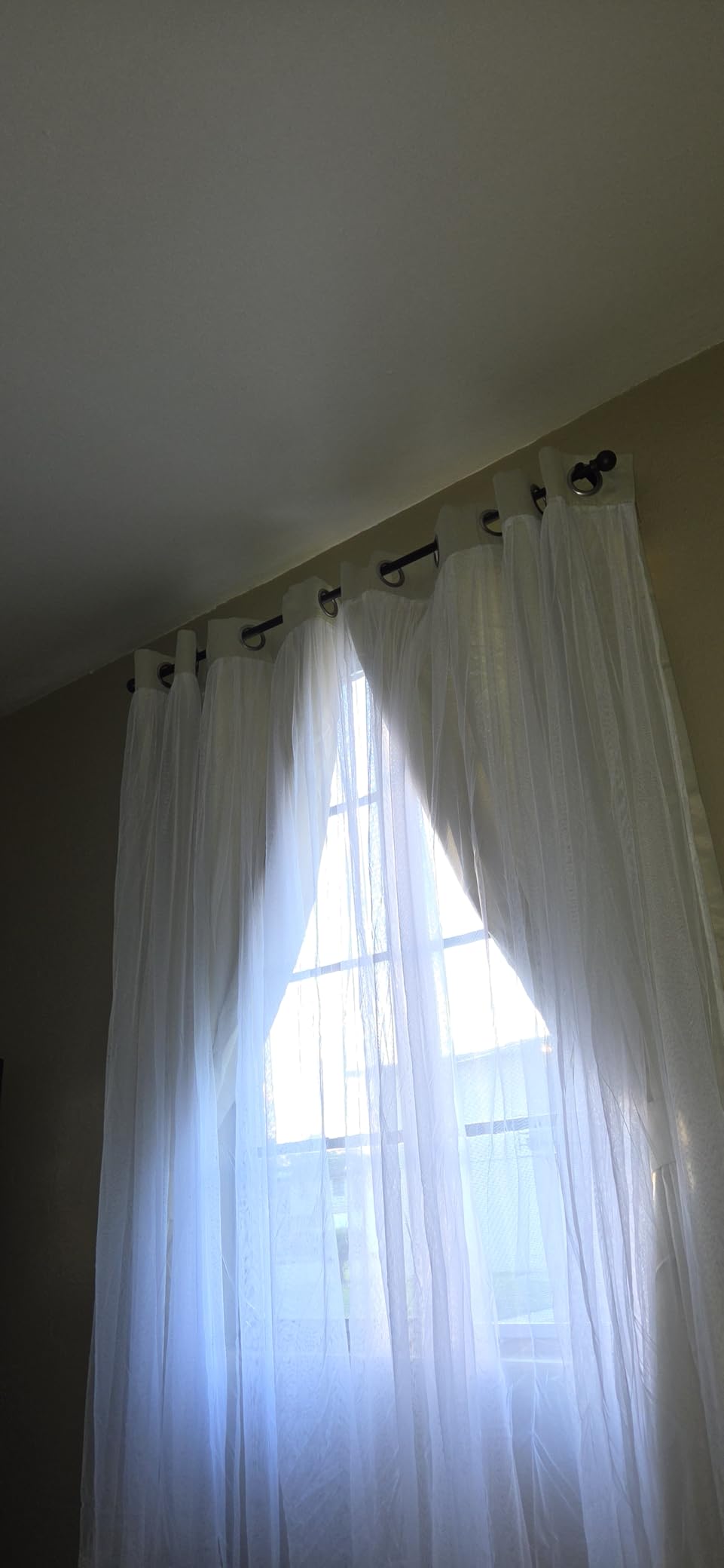 GXOACKJ Curtain Rods for windows 32-48 inch, 5/8 inch Decorative Curtain Rod Set, Matte Black Splicing Heavy Duty Metal Curtain Rod with Brackets customer photo 2