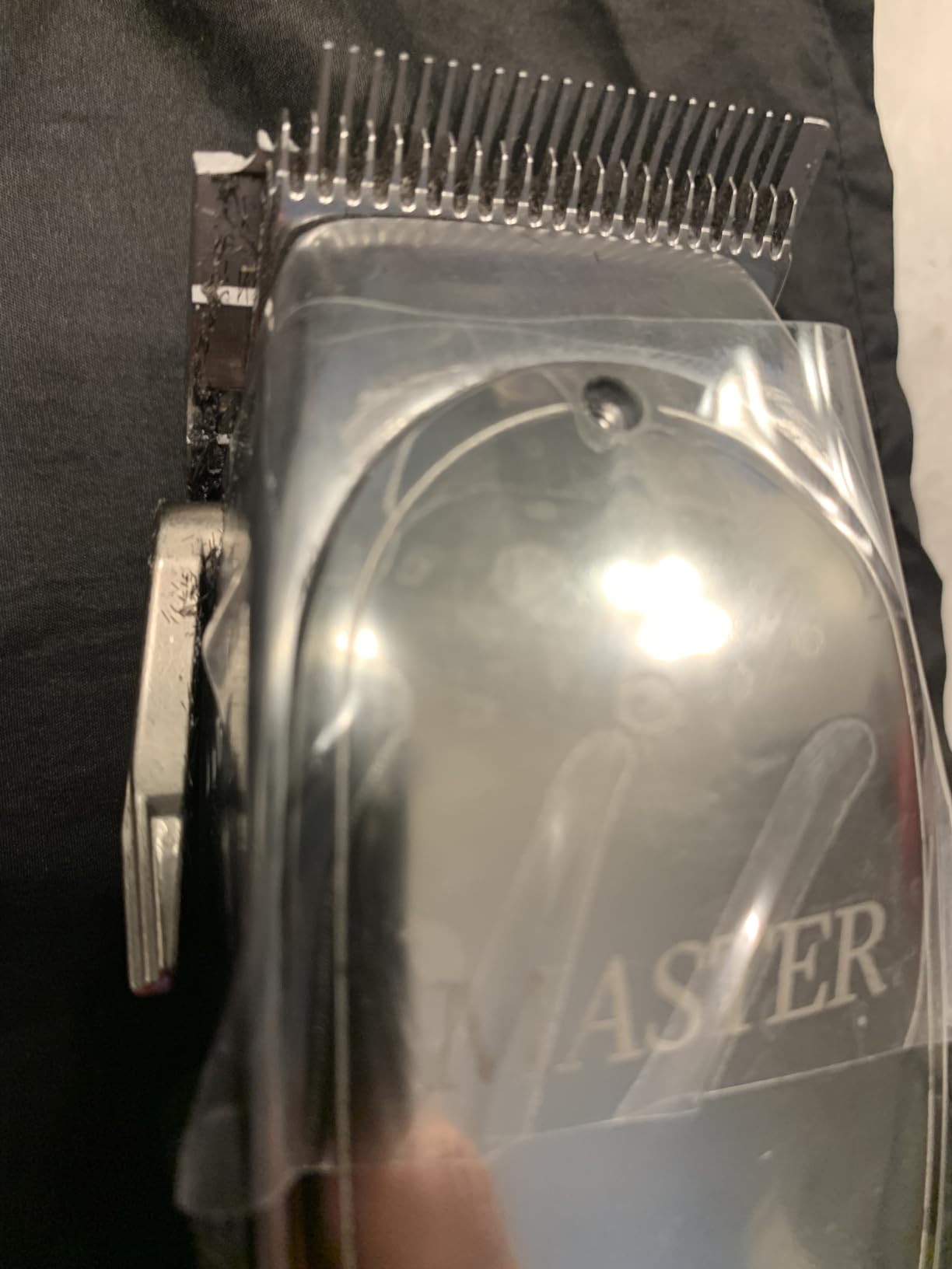 Andis 01815 Master Adjustable Blade Hair Clipper, 14000 SPM, Silver customer photo 2