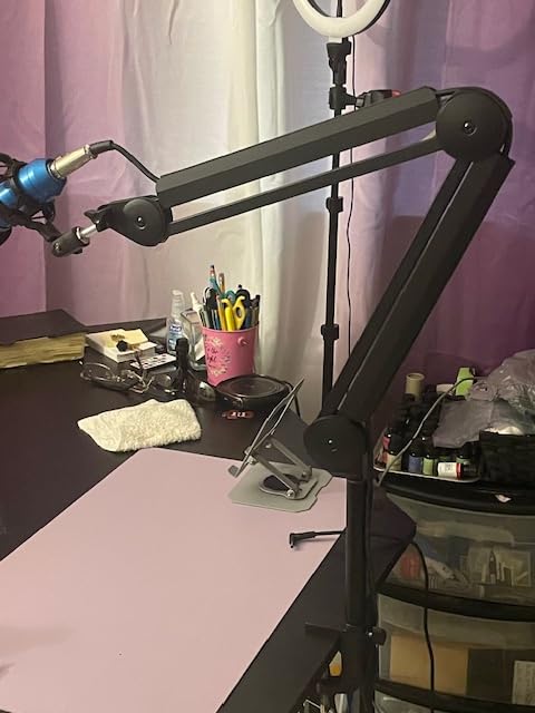 InnoGear Mic Arm Microphone Boom Arm Cable Management for Blue Yeti - Desk Mount, Heavy-Duty, Extendable, Horizontal Reach 32.3 inch, 3.5 lb Weight Capacity customer photo 1