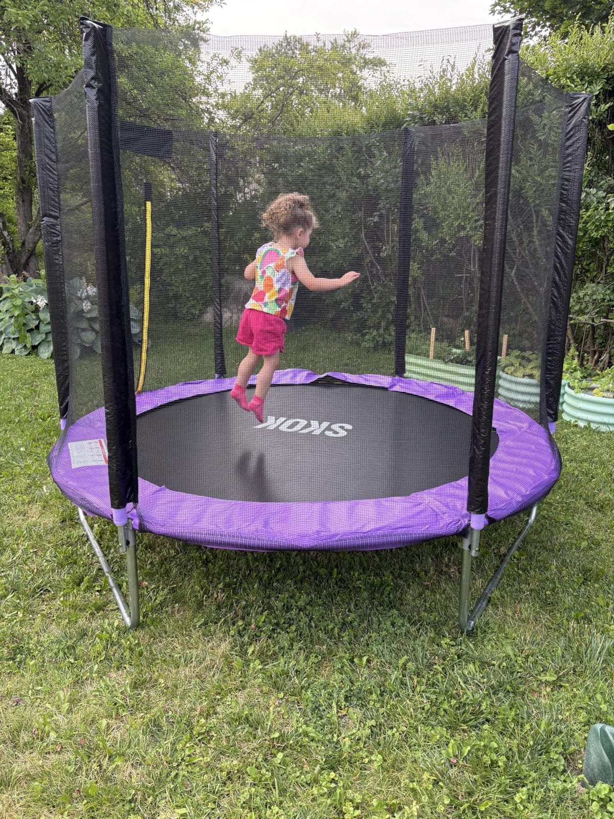 SKOK Trampoline for Kids,400LBS Outdoor Trampoline with Net-ASTM Approved Trampoline for Children and Adults customer photo 2