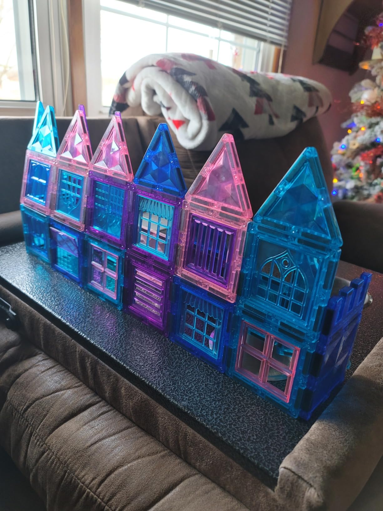 Diamond Magnetic Building Blocks for Kids - Princess Castle Magnetic Tiles Toys for 3-8 Year Old Girls & Boys - 3 4 5 6 Year Old Girl Birthday Xmas Gifts - STEM Educational Toys for Creative Play customer photo 2