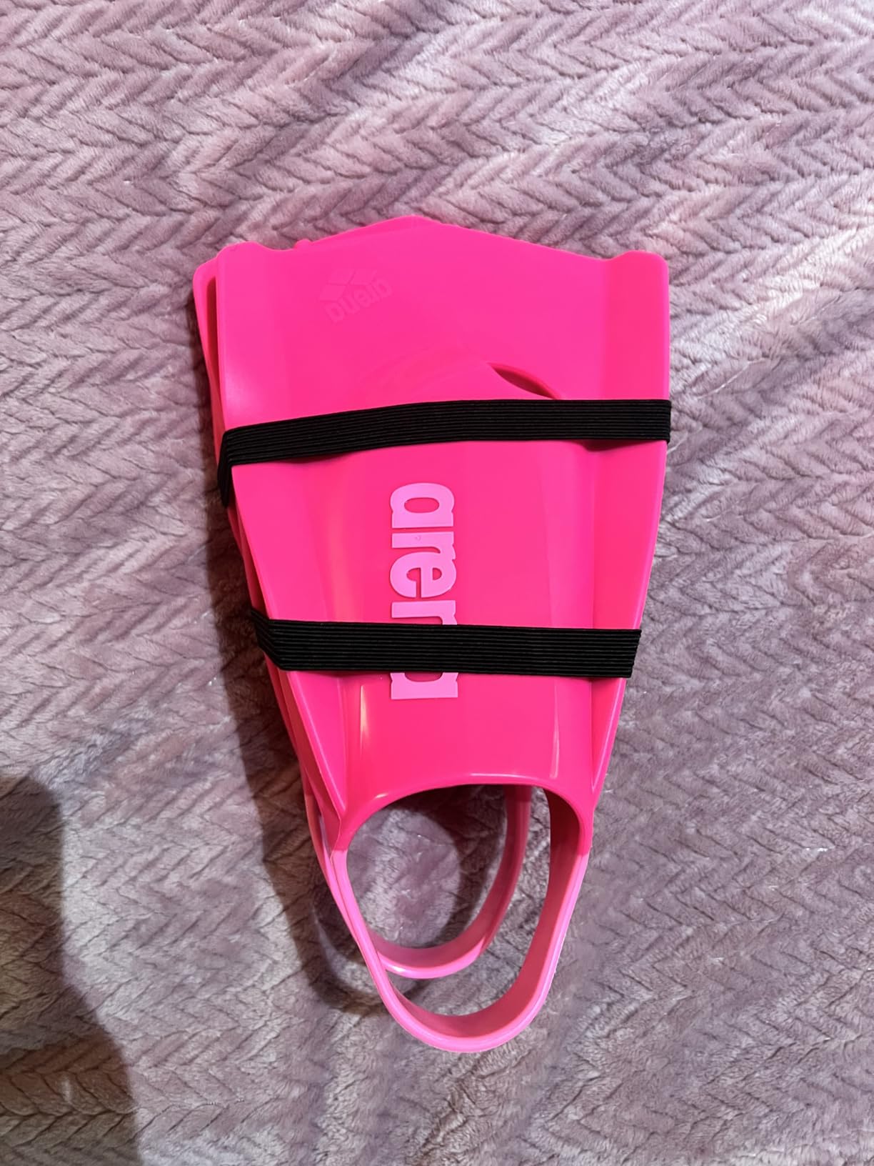 Arena Unisex Adult Powerfin Pro II Swim Training Fins Men and Women Silicone Short Blade Flippers Left-Right Customized, Sizes 4.5-13.5 customer photo 2