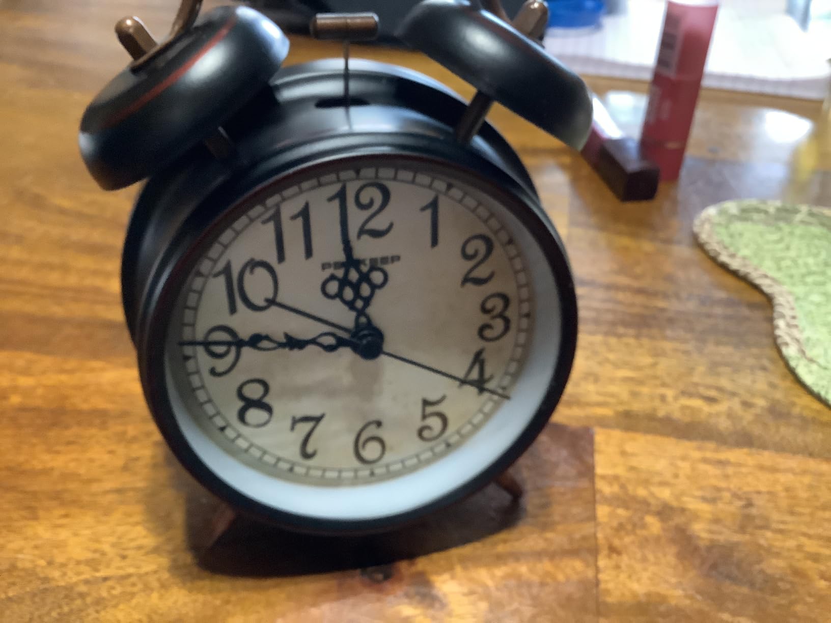 Peakeep Loud Alarm Clock for Heavy Sleepers Adults, Metal 4 Inches customer photo 2