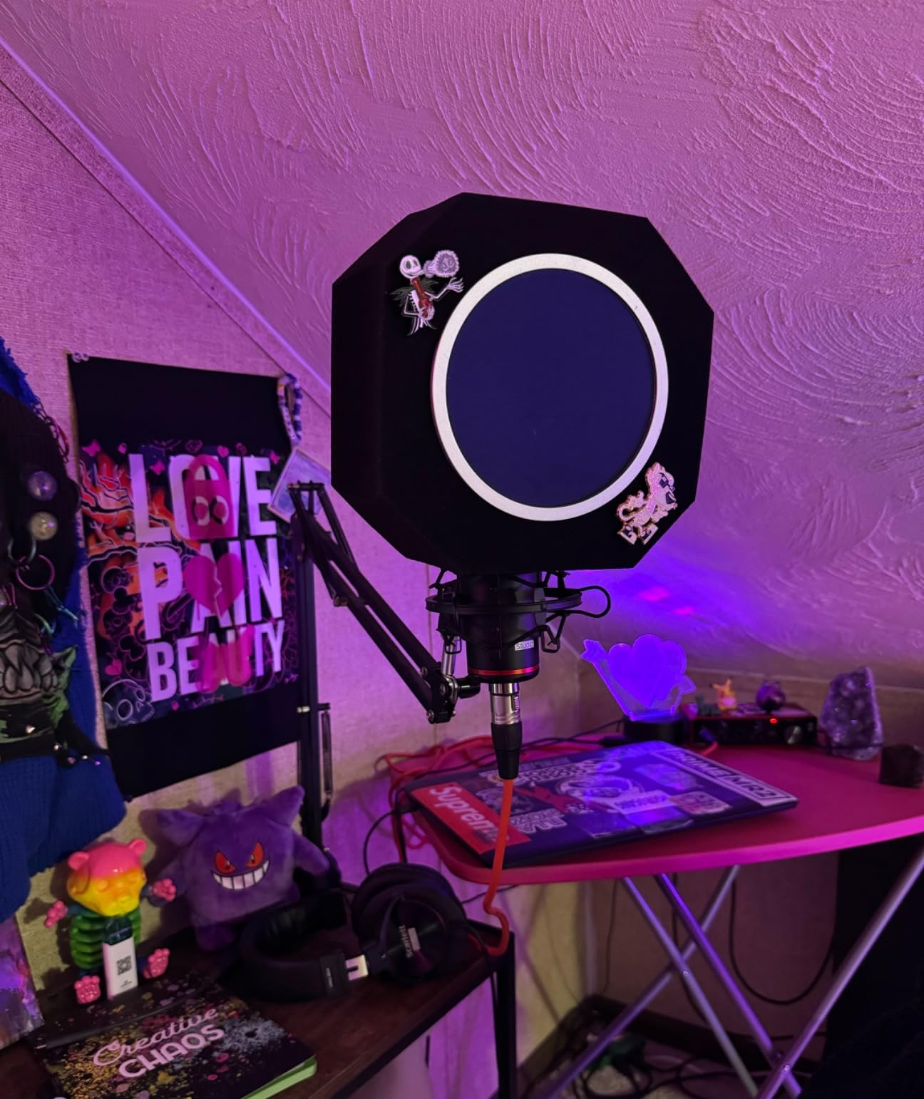 Microphone Isolation Shield with Pop Filter for 40-60mm Mics customer photo 1