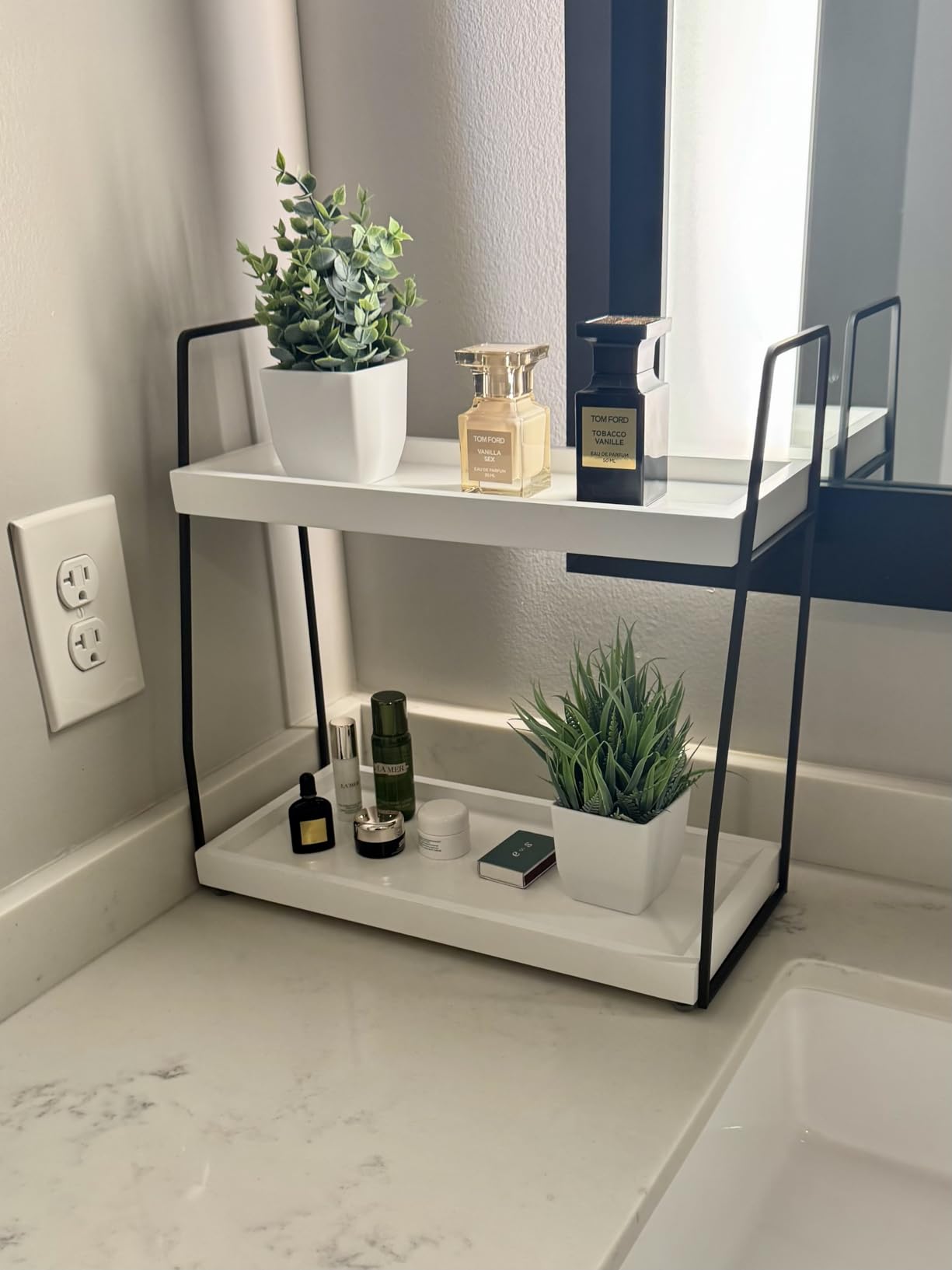 Forbena Bathroom Organizer Countertop, Gold Bathroom Counter Sink Organizer customer photo 2