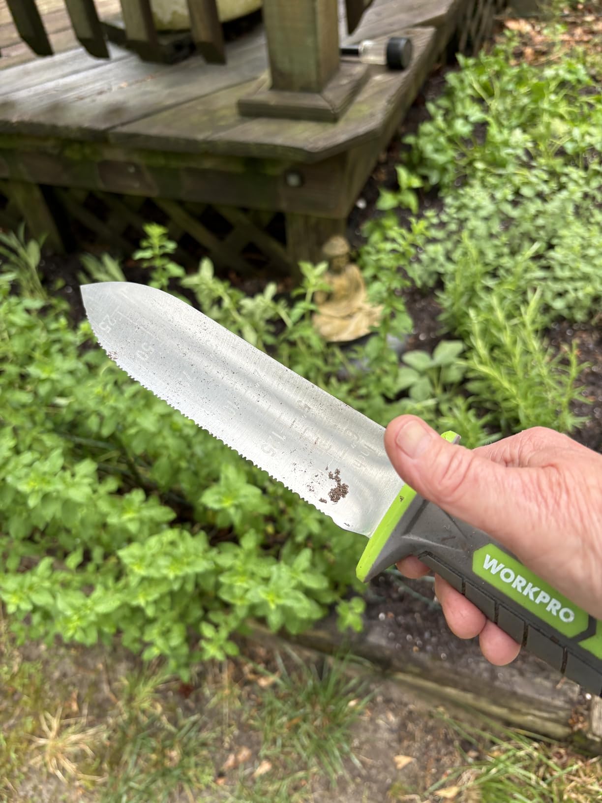 WORKPRO Hori Hori Garden Knife, Garden Tools with Oxford Sheath customer photo 1